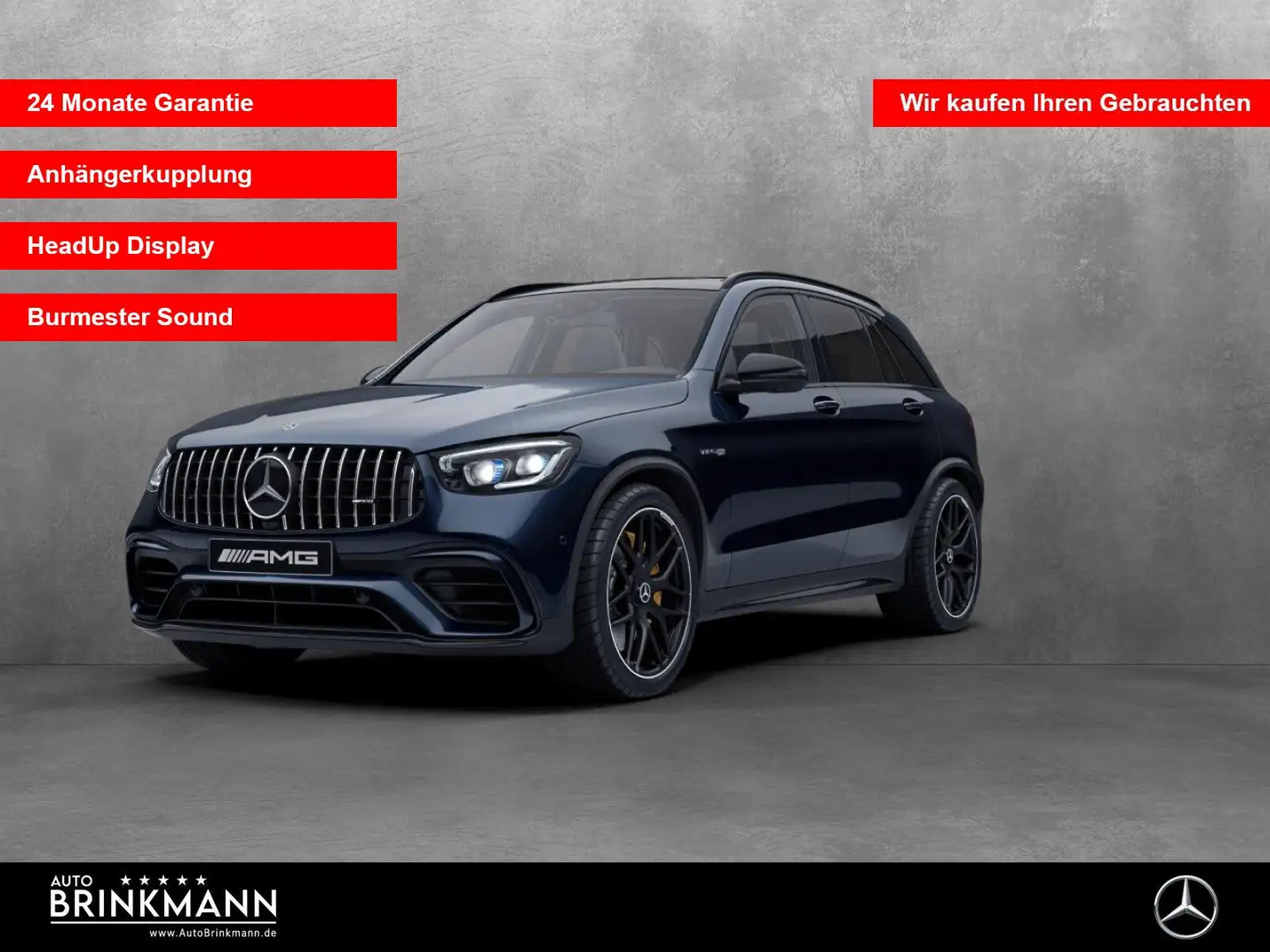 Mercedes-Benz GLC 63 AMG GLC 63 S AMG 4MATIC+ AHK/PANO/HEAD-UP/BURMESTER Bleu - 1