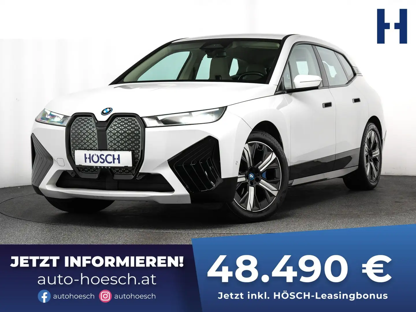 BMW iX xDrive40 SPORTPAKET HEAD-UP LEDER KAMERA Weiß - 1