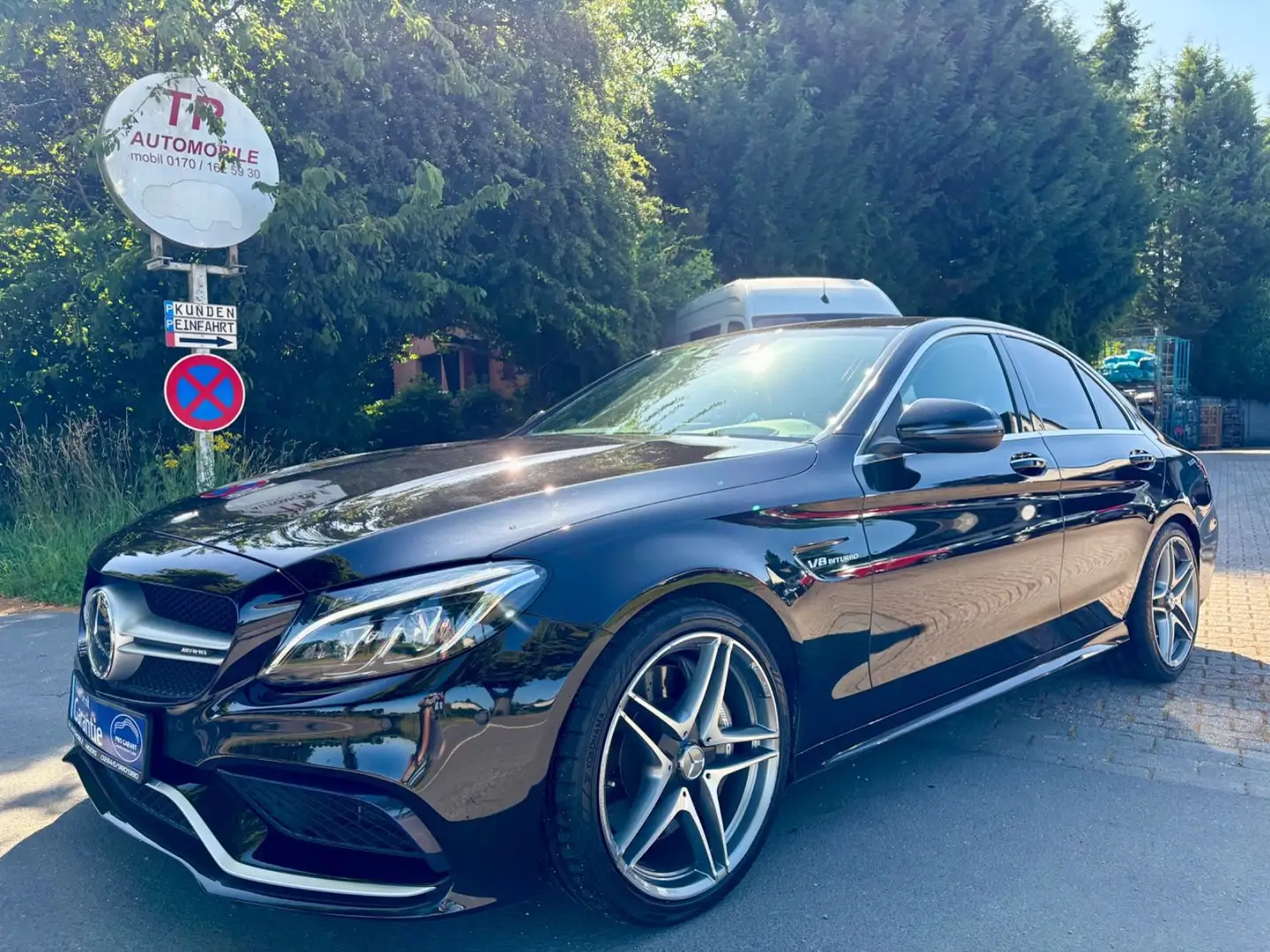 Mercedes-Benz C 63 AMG C -Klasse  Schwarz/Schwarz !!! Zwart - 1