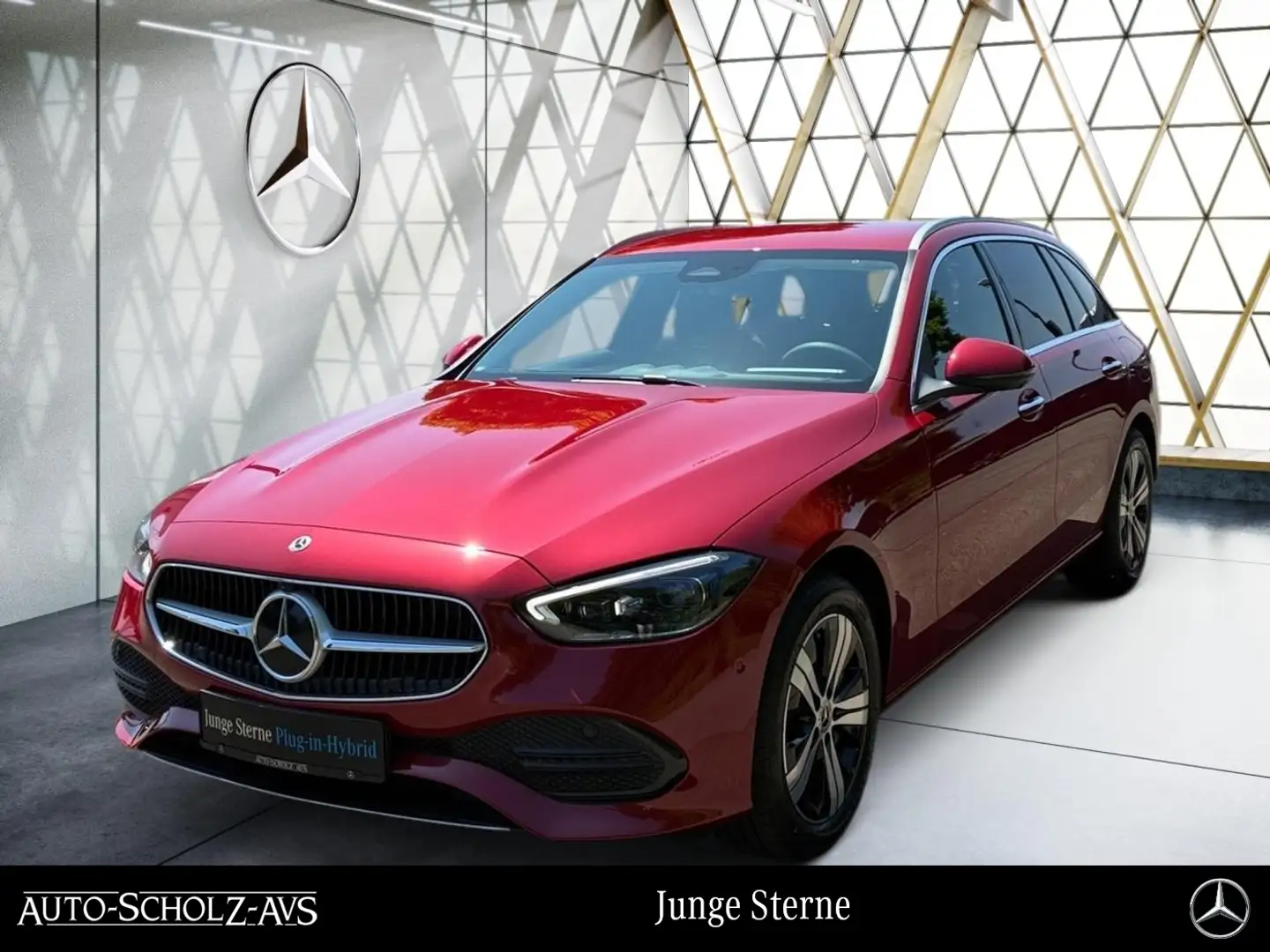 Mercedes-Benz C 300 e T Avantgarde AHK*HUD*EasyP*360°*DigLight Rot - 1
