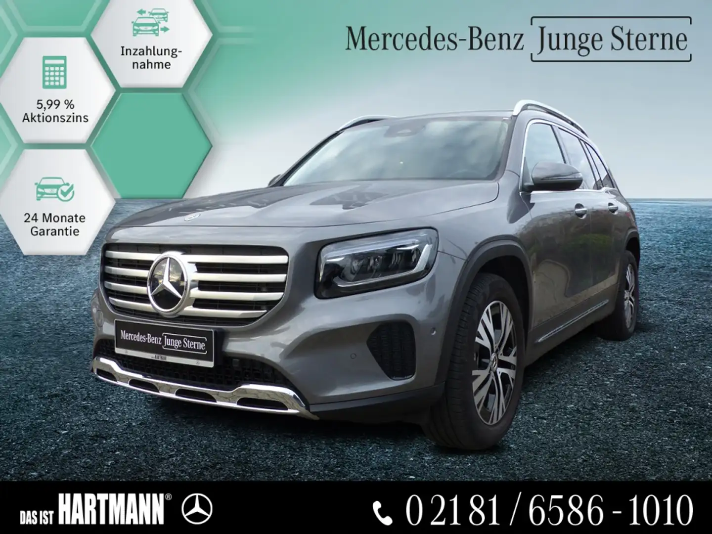 Mercedes-Benz GLB 180 PROGRESSIVE PLUS+MBUX+NAVI+RF-KAM+AMBIEN Grau - 1