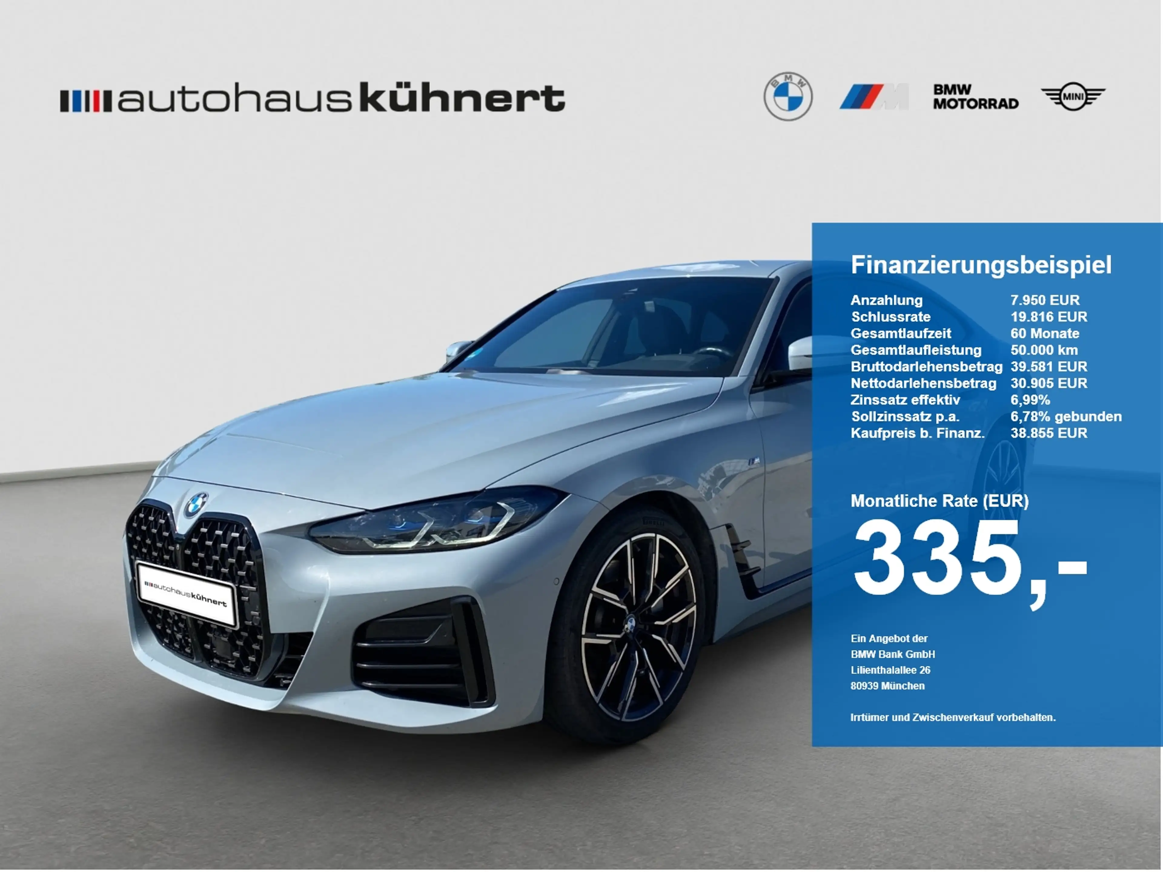 BMW 430 i Gran Coupe ///M-Sport/ACC/Laser/SpurA./ParkAssis