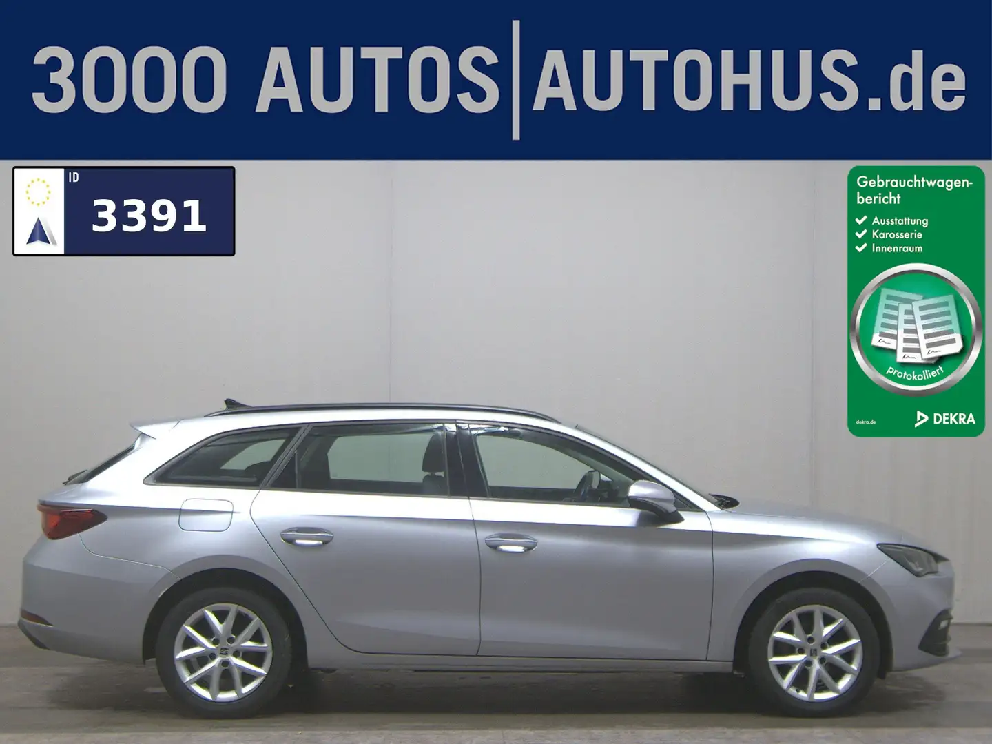 SEAT Leon Sportstourer 2.0 TDI Style Navi LED Shz vc Argent - 1