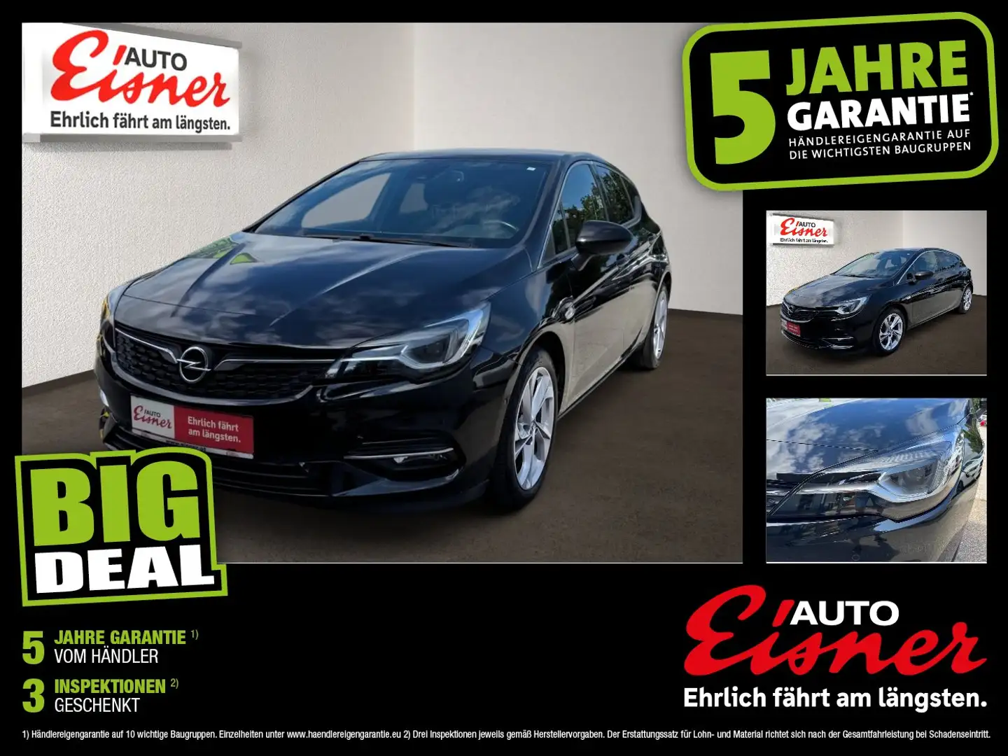 Opel Astra 1.2 TURBO DIRECT INJEC AHK Alcant. Kam. Schwarz - 1