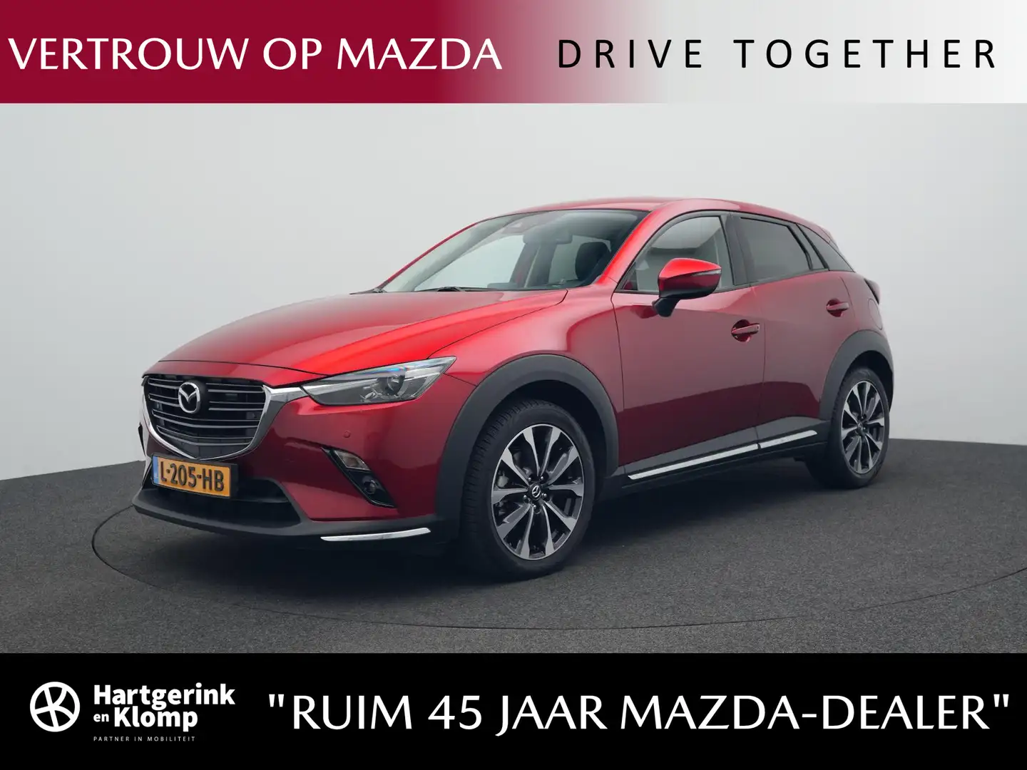 Mazda CX-3 2.0 SkyActiv-G Luxury met vaste trekhaak en all-we Rood - 1
