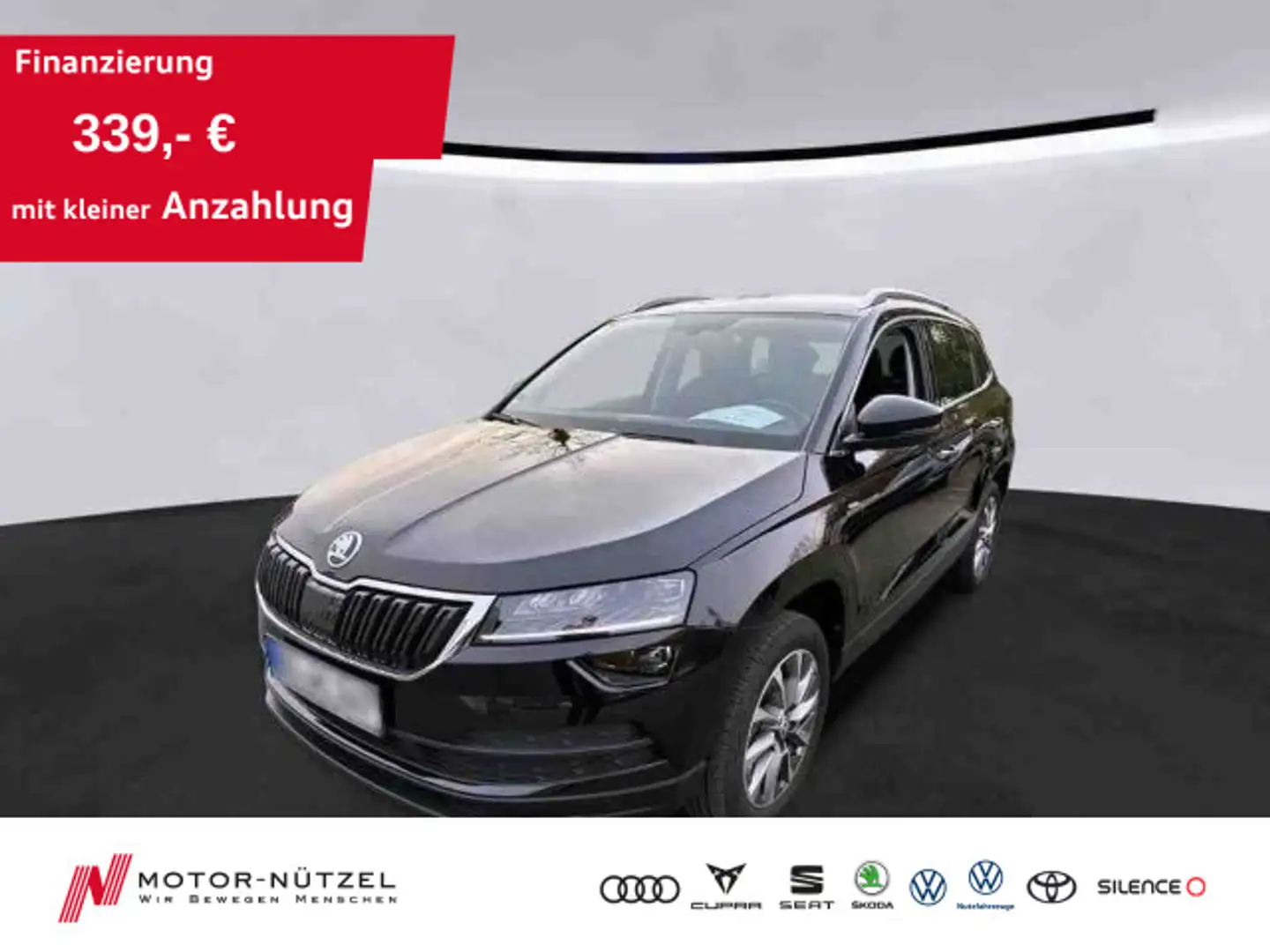 Skoda Karoq 1.5 TSI DSG CLEVER LED+APP+GRA+SHZ+RFk+AHK Schwarz - 1