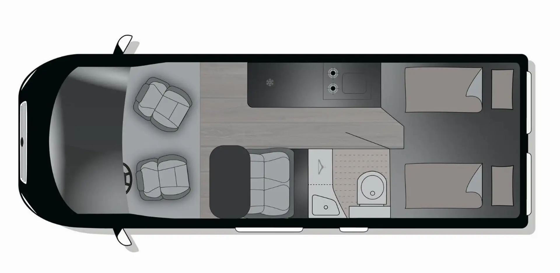 Crosscamp ADVTR Peugeot 6.4 EF *Neues Modell Adventure Grau - 2