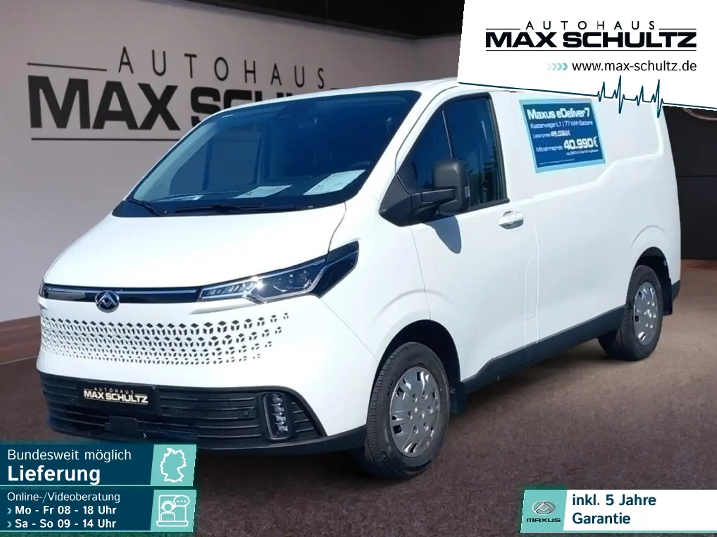 Maxus eDeliver 7  L1 77 kWh 3,5t *PDC*Fernlichtass.*LED Wit - 1