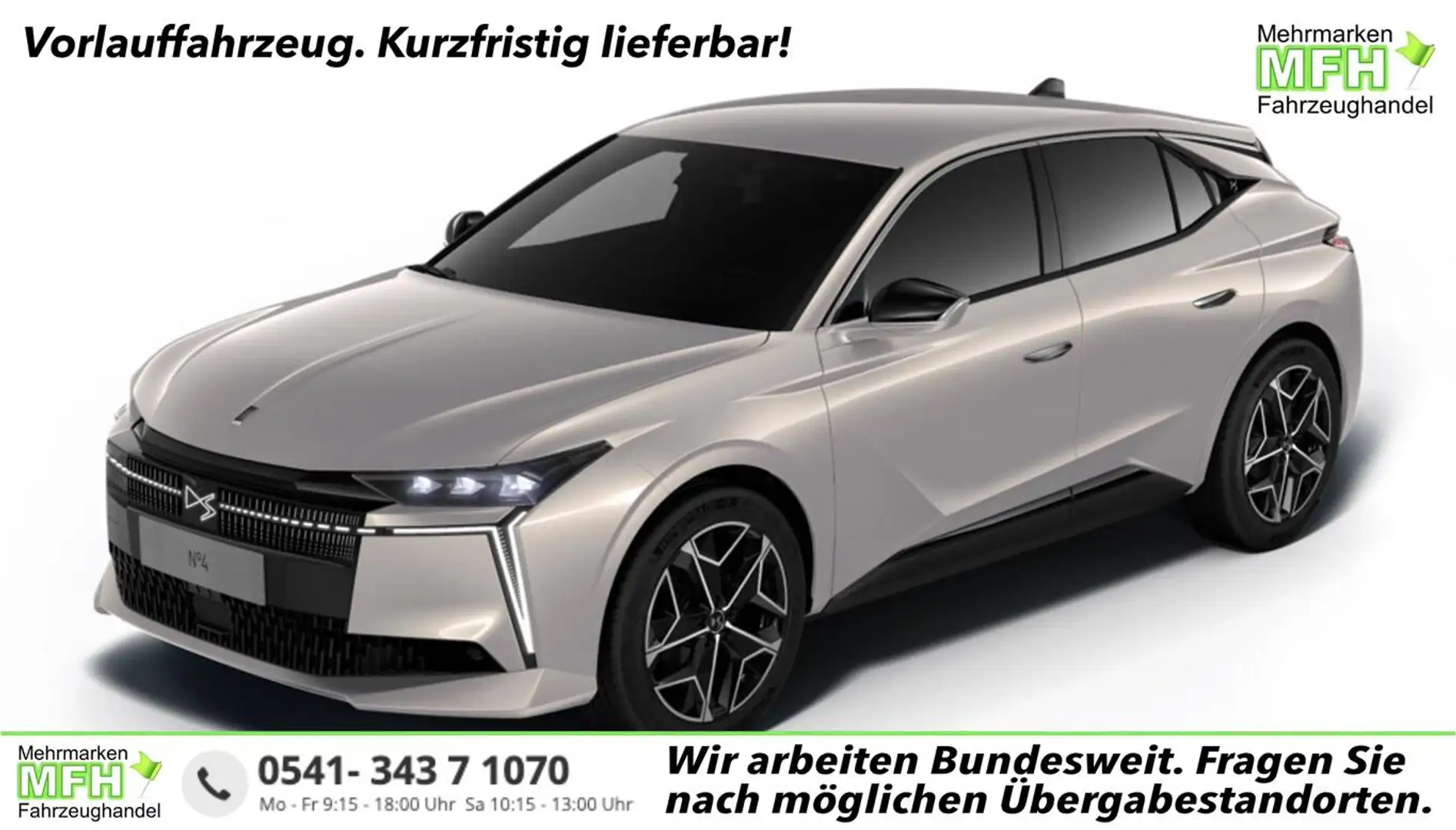 DS Automobiles N°4 Étoile Alcantara Hybrid eHK Matrix Massage 107 ... Grau - 1