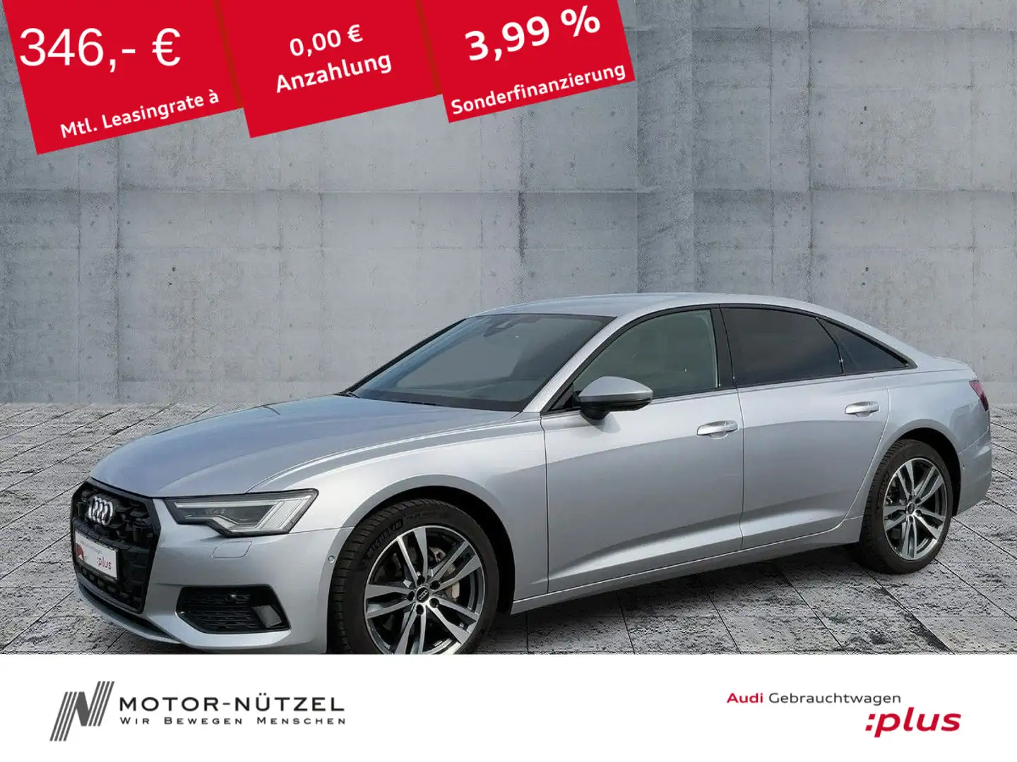 Audi A6 45 TFSI QU ADVANCED MATRIX+HuD+360° Silber - 1