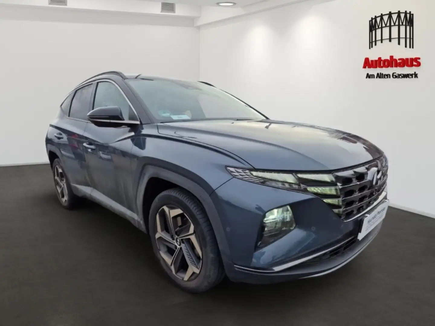 Hyundai TUCSON Prime Hybrid 4WD HDA+ASSISTENZ+Dachlackierung Blauw - 2