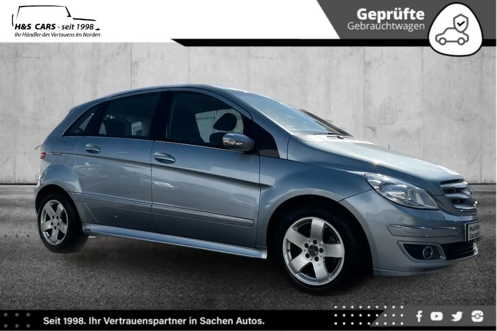 Mercedes-Benz B 200 CDI 1.H XEN NAVI COMAND LÜCKENLOS MB SERV Silber - 1