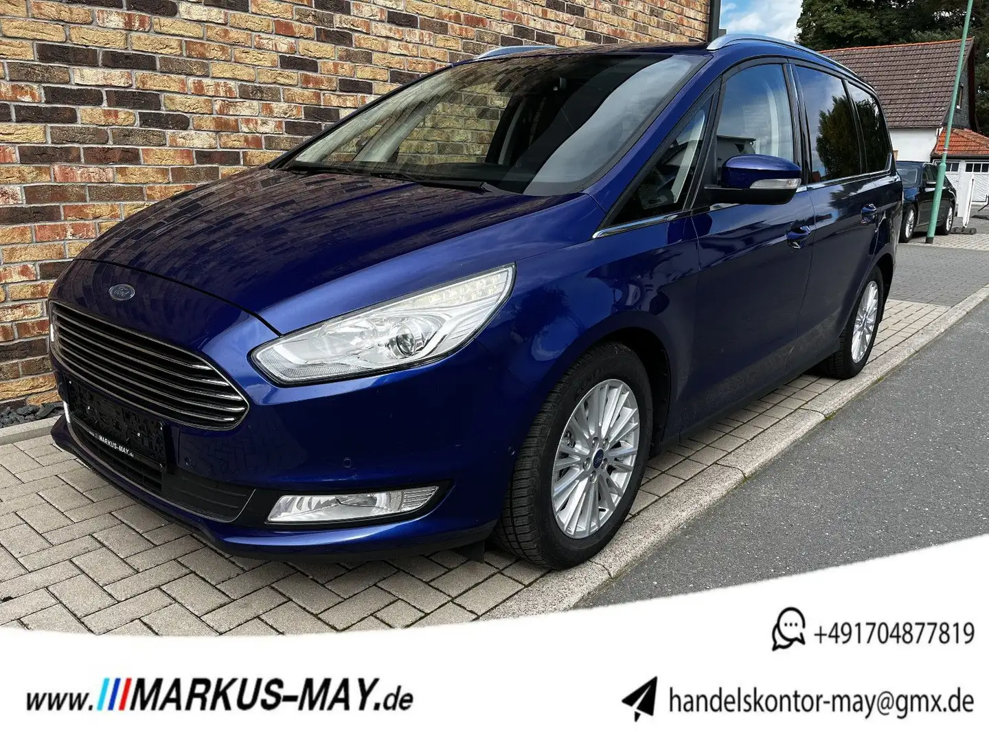 Ford Galaxy Titanium Navi AHK Shz 7 Sitze DAB Blau - 1