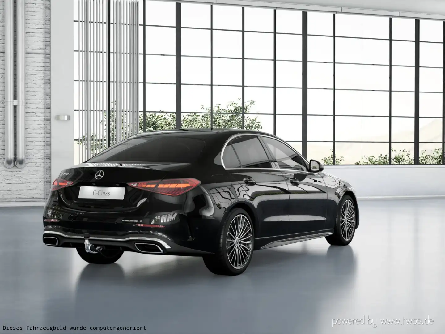 Mercedes-Benz C 200 C 200 d AMG°ADV+°PANORAMA°AHK°LM19°MEMORY° Schwarz - 2