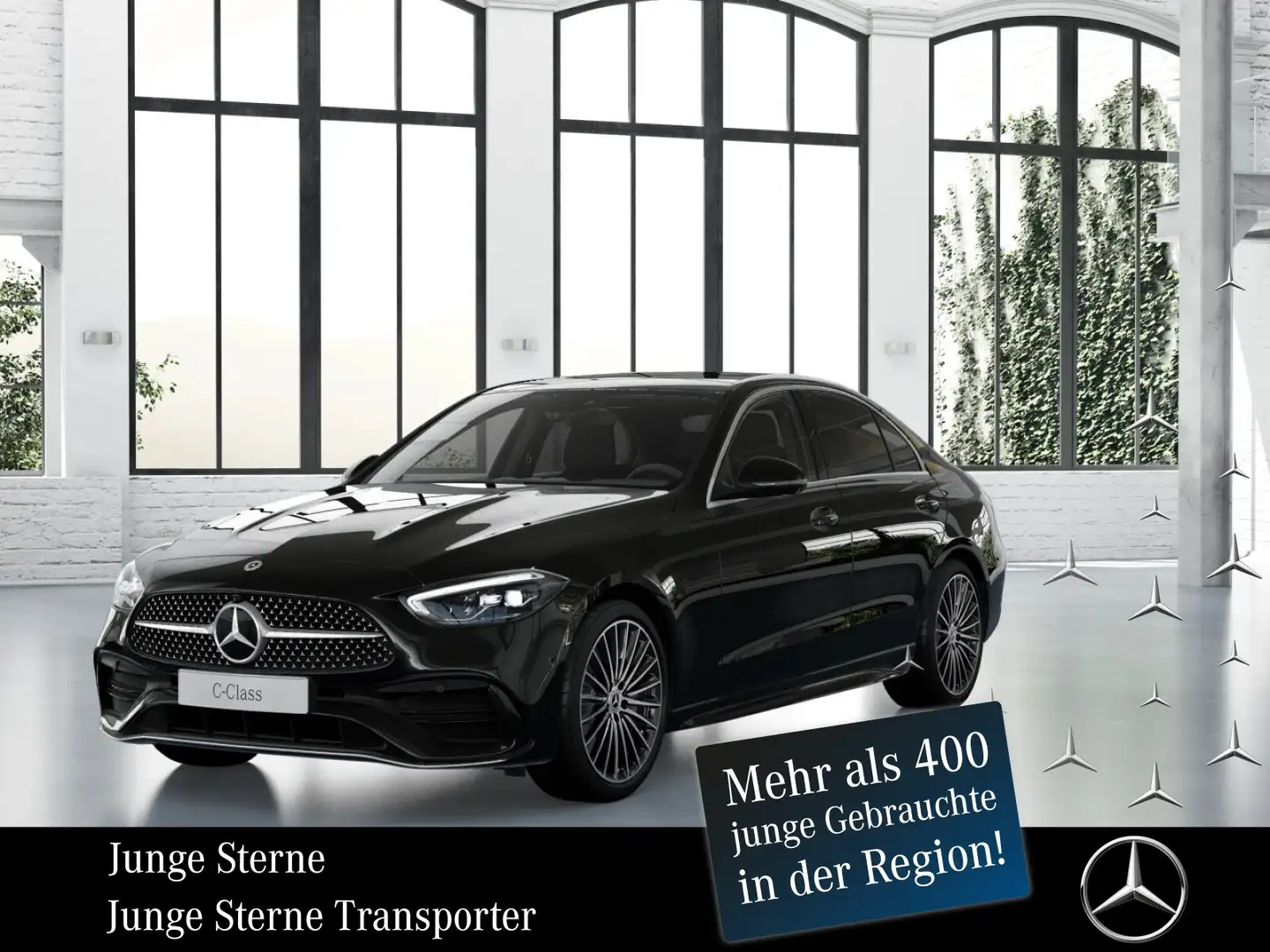 Mercedes-Benz C 200 C 200 d AMG°ADV+°PANORAMA°AHK°LM19°MEMORY° Schwarz - 1