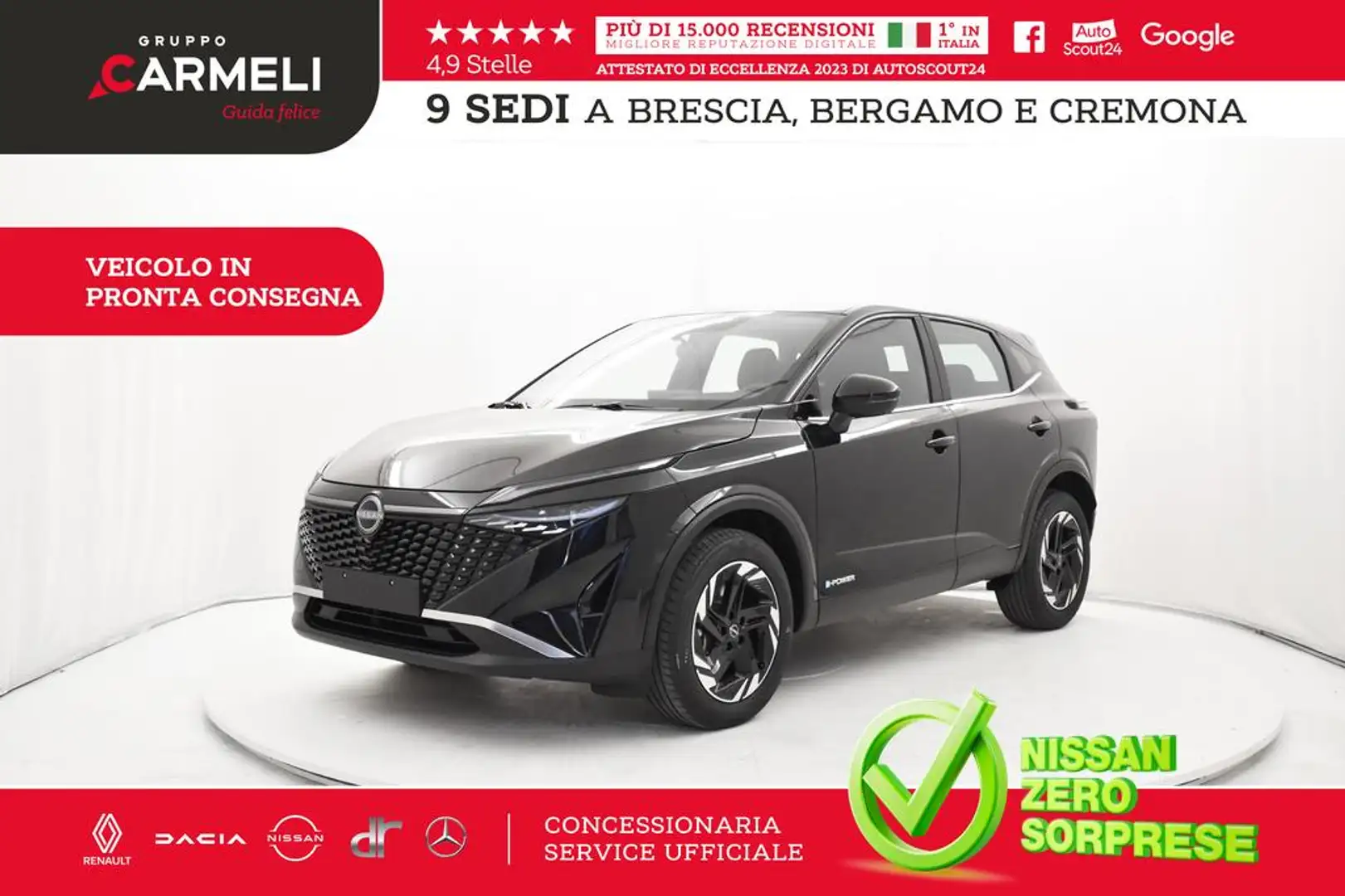 Nissan Qashqai 1.5 e-power Acenta 2wd e-shifter Nero - 1