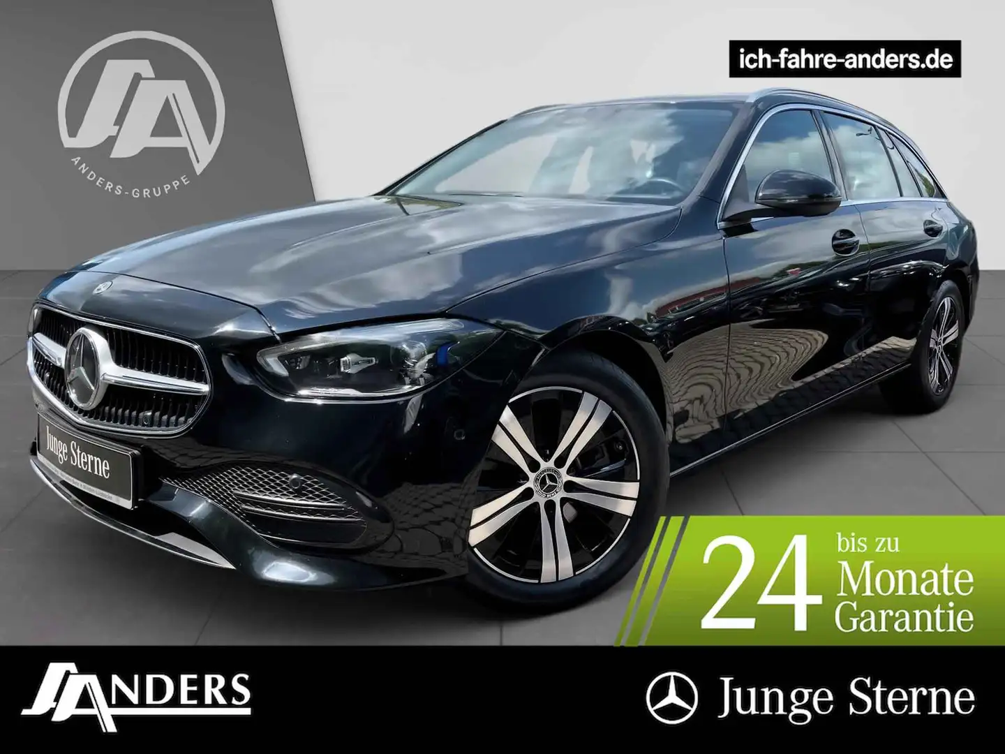 Mercedes-Benz C 220 d 4M T Avantgarde+MBUX+AHK+Kam+DIGITAL+EAS Nero - 1