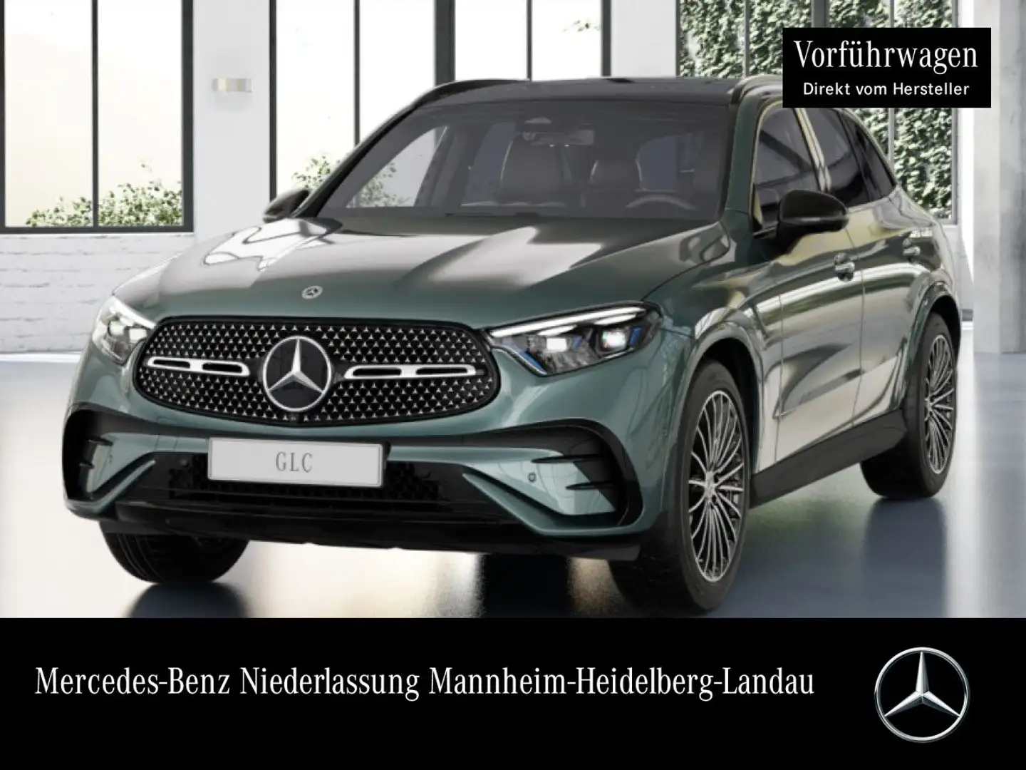 Mercedes-Benz GLC 200 4M AMG+NIGHT+PANO+360+AHK+BURMESTER+TOTW Plateado - 1