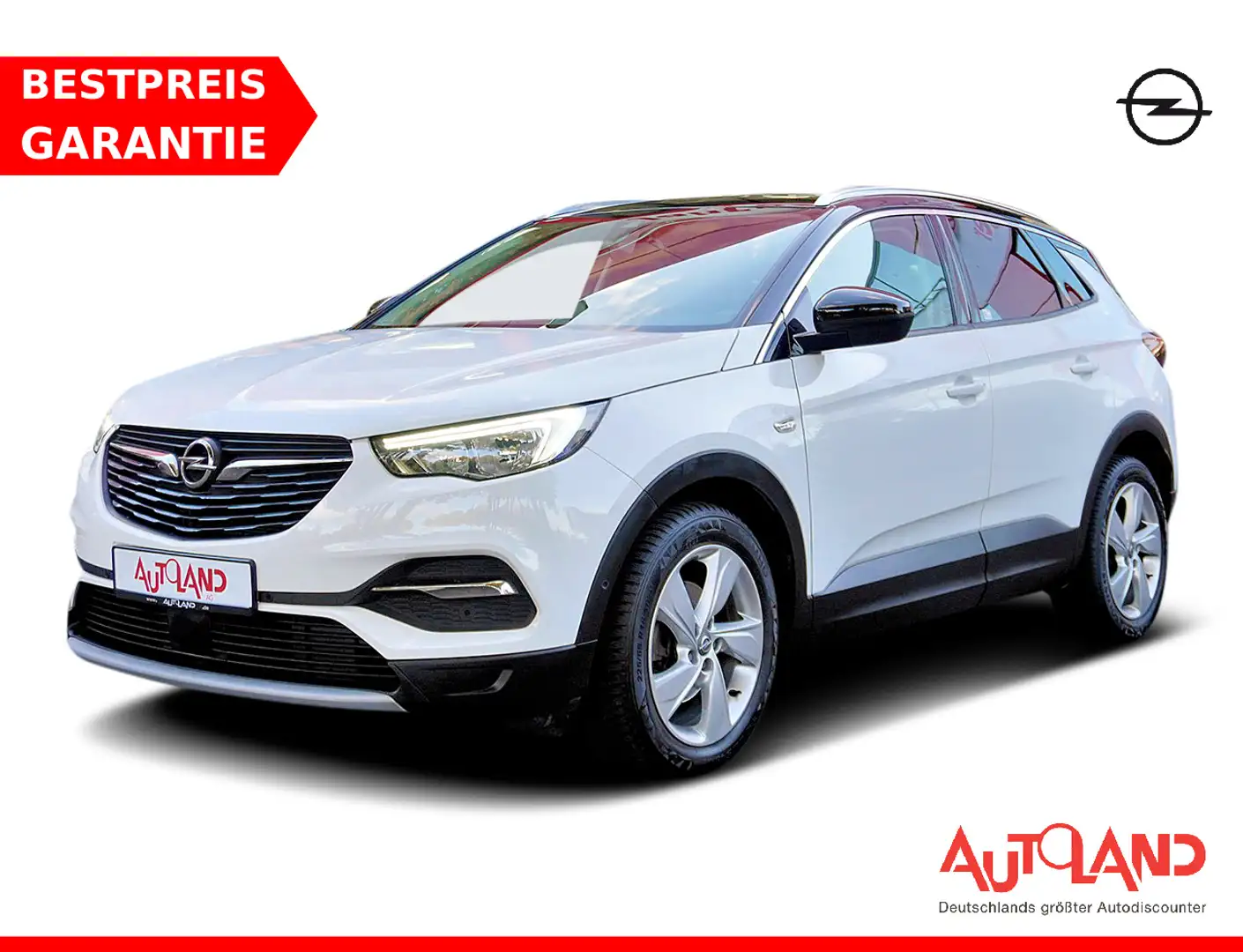 Opel Grandland X 1.2 Teilleder Klimaaut. Tempomat LED Blanc - 1