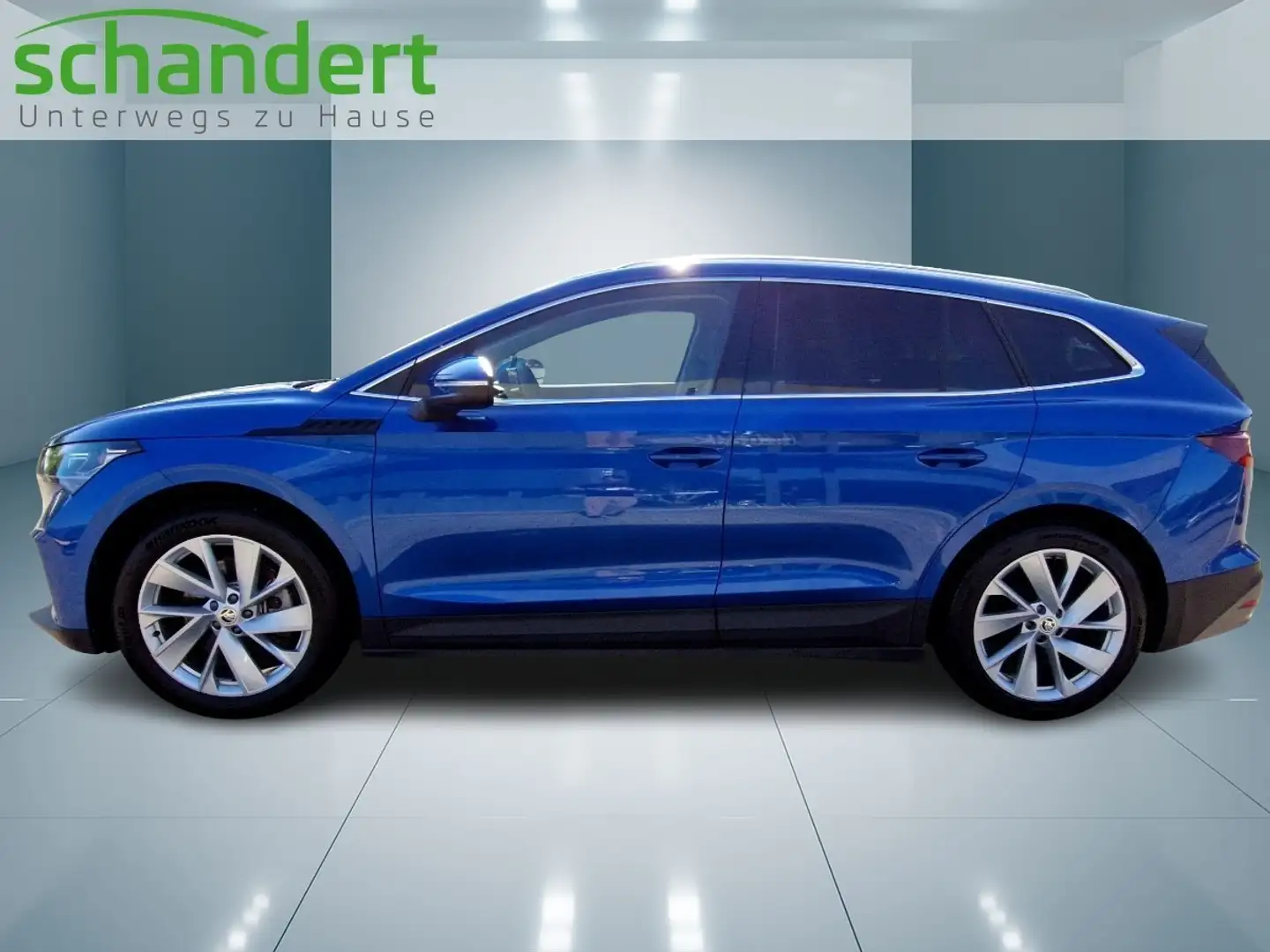 Skoda Enyaq 80 Suite Matrix Navi AHK 4xSitzhzg Klimaauto Blau - 2