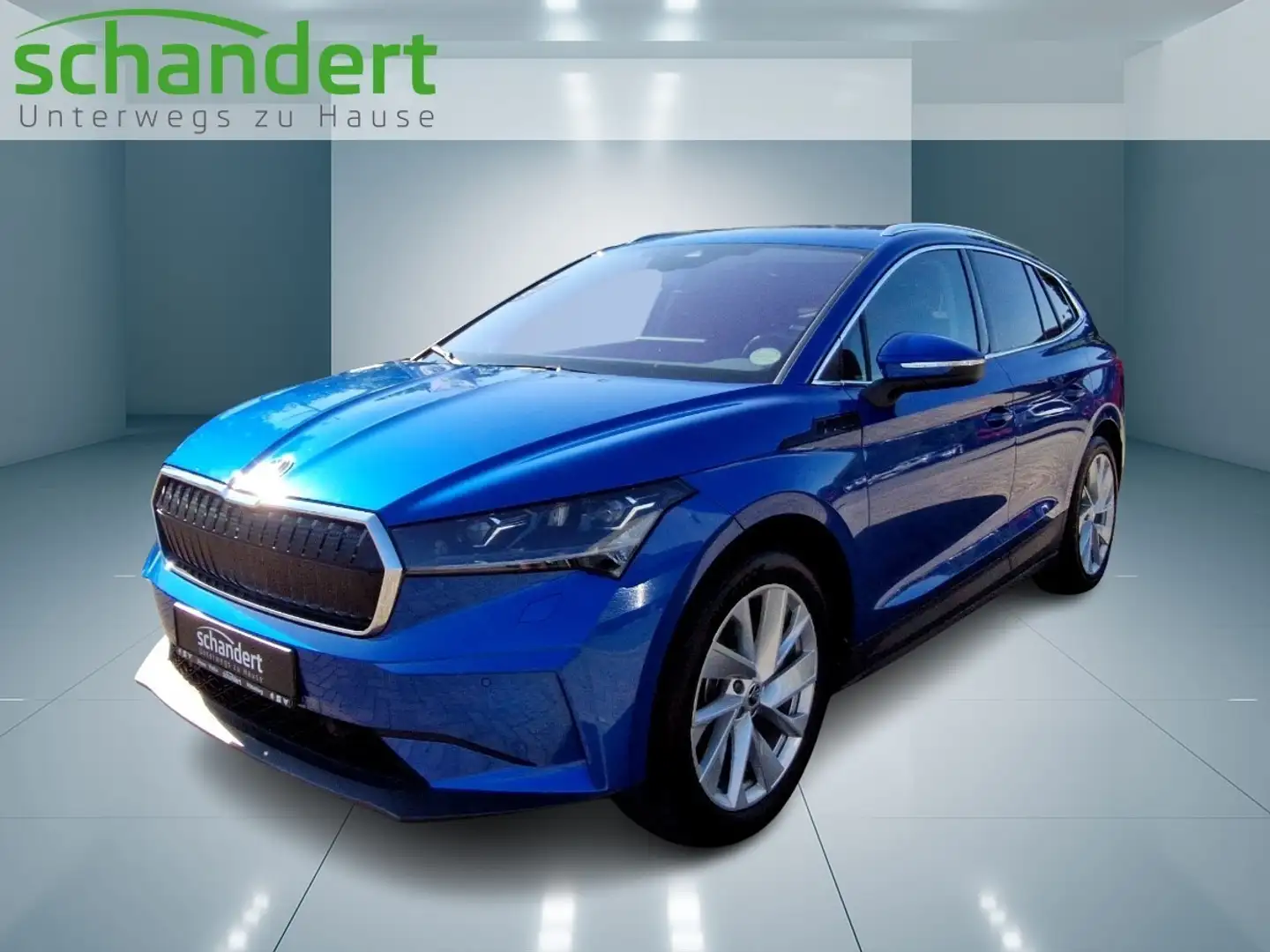 Skoda Enyaq 80 Suite Matrix Navi AHK 4xSitzhzg Klimaauto Blau - 1