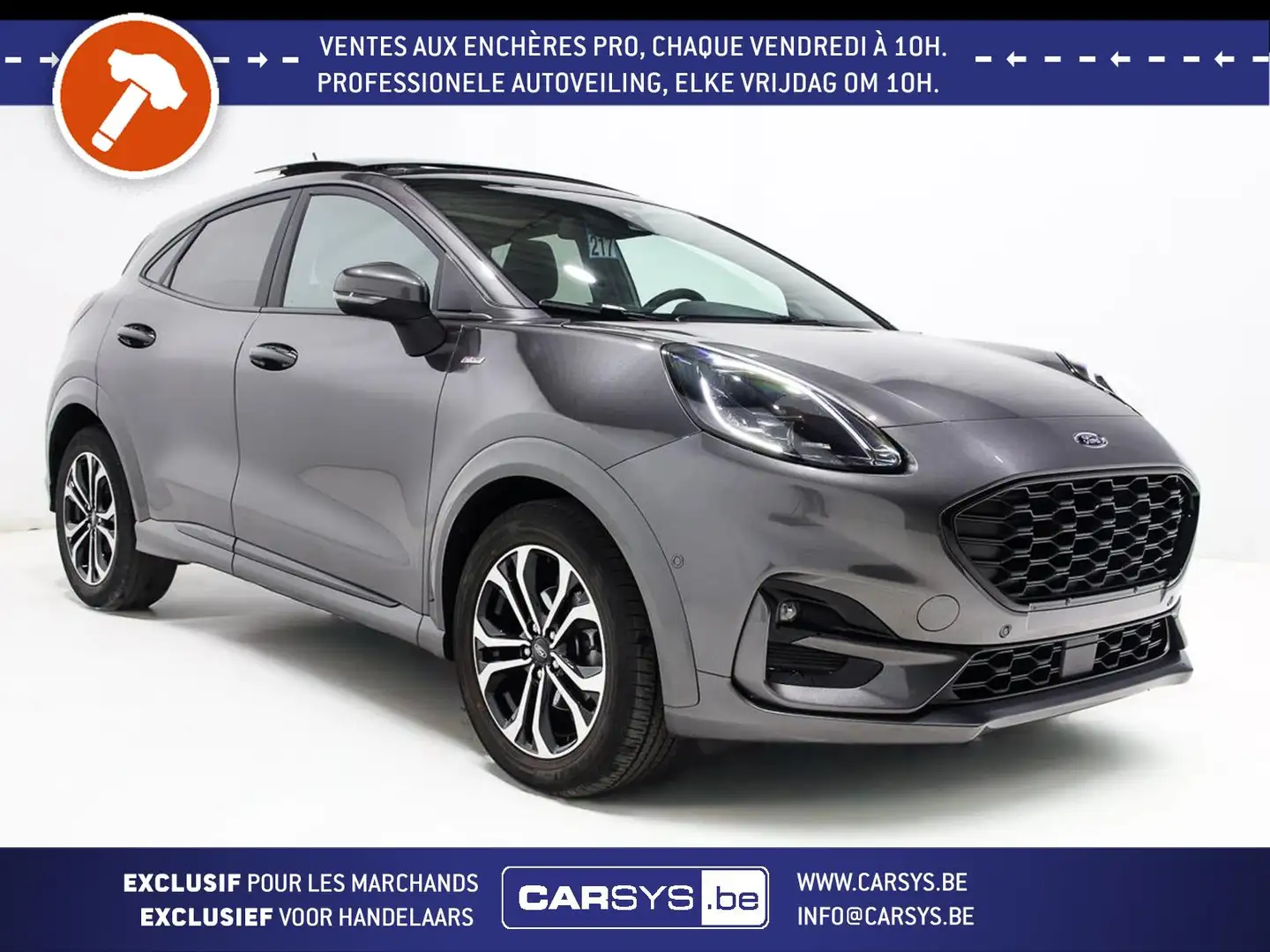 Ford Puma 1.0 - 125 - ST LINE LED - PANO - JA17 - CAM - GPS Gris - 1