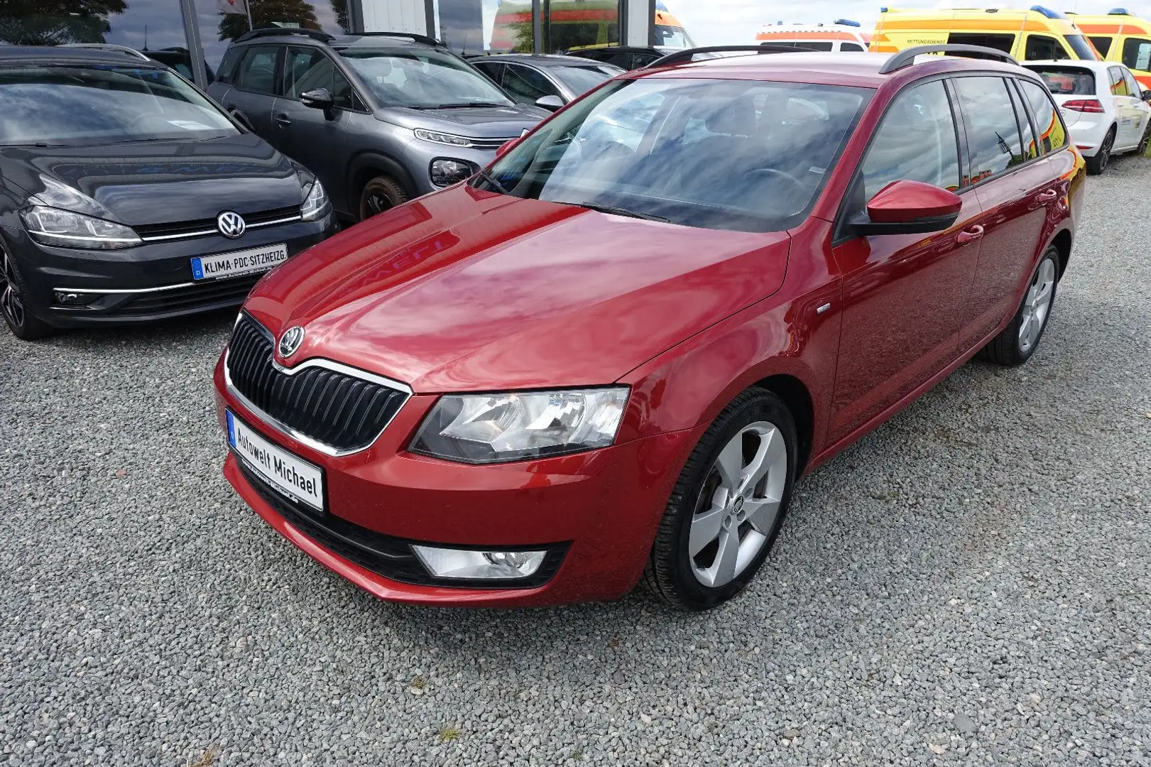 Skoda Octavia 1.0 115 PS KLIMA APP SITZH TÜV+Insp Neu Rot - 2