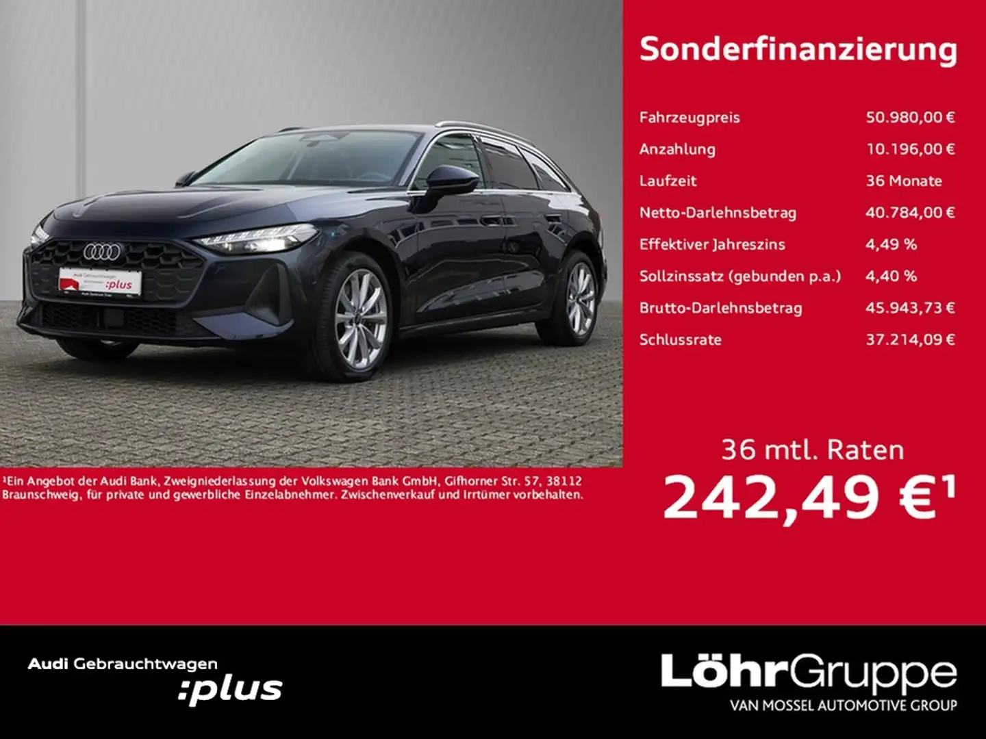 Audi A5 Avant TDI S tronic Blau - 1