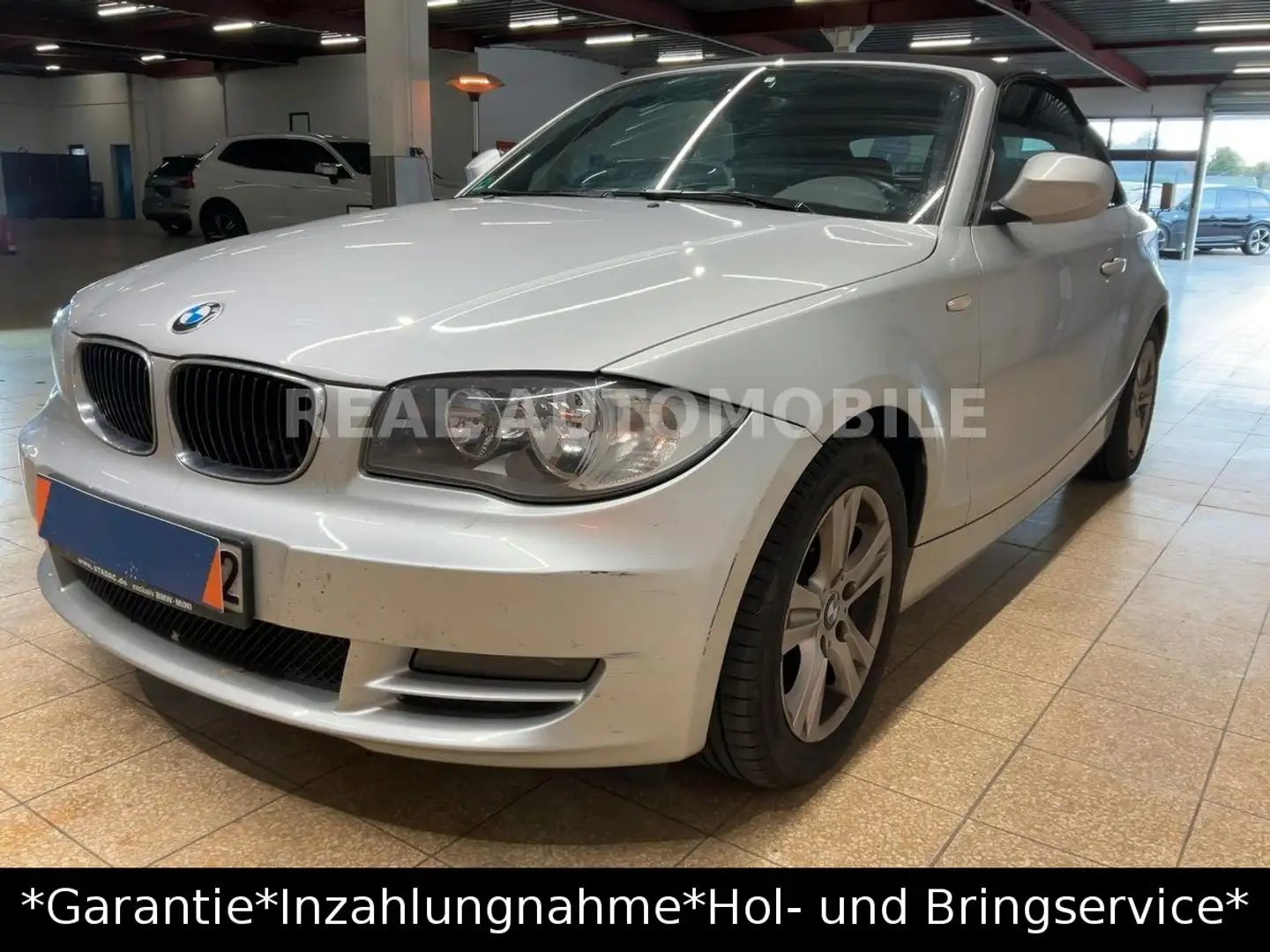 BMW 118 1 Cabrio 118i AUTOMATIK *1.HAND*TÜV NEU*SH* Gümüş rengi - 1