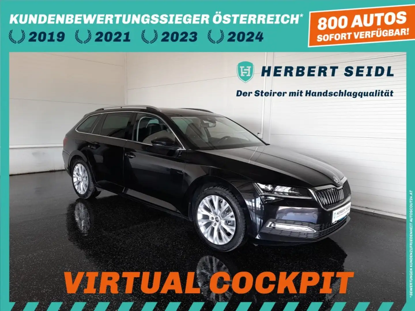 Skoda Superb Kombi STYLE 4x4 2,0 TDI DSG *18 ZOLL / MATRIX-LED / VIRTUELL / NAVI / AHV & KAMERA / ACC / MEMORY SPORTSITZE* Schwarz - 1