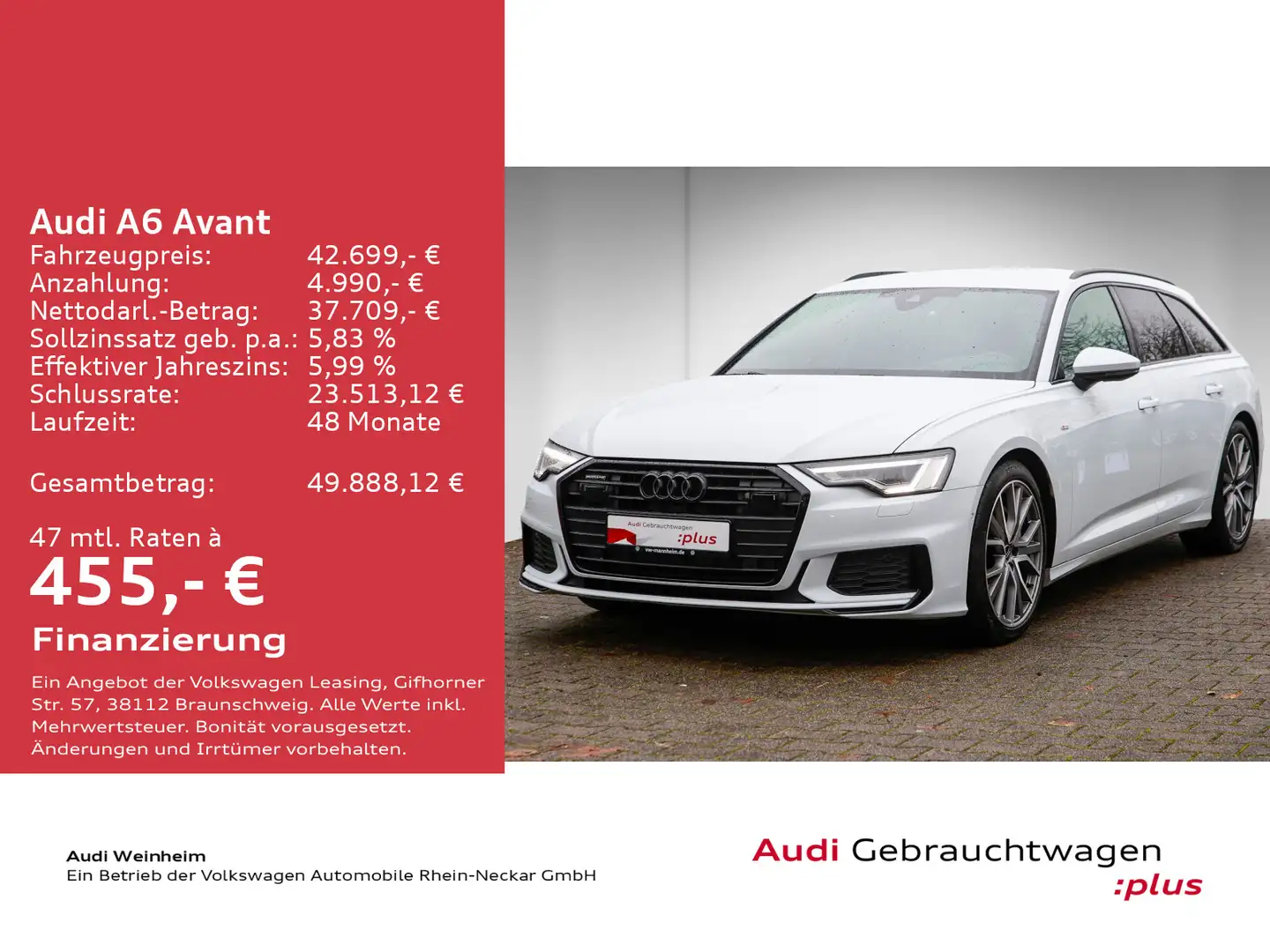 Audi A6 50 TDI S-Line Black Paket Matrix LED B& Weiß - 2