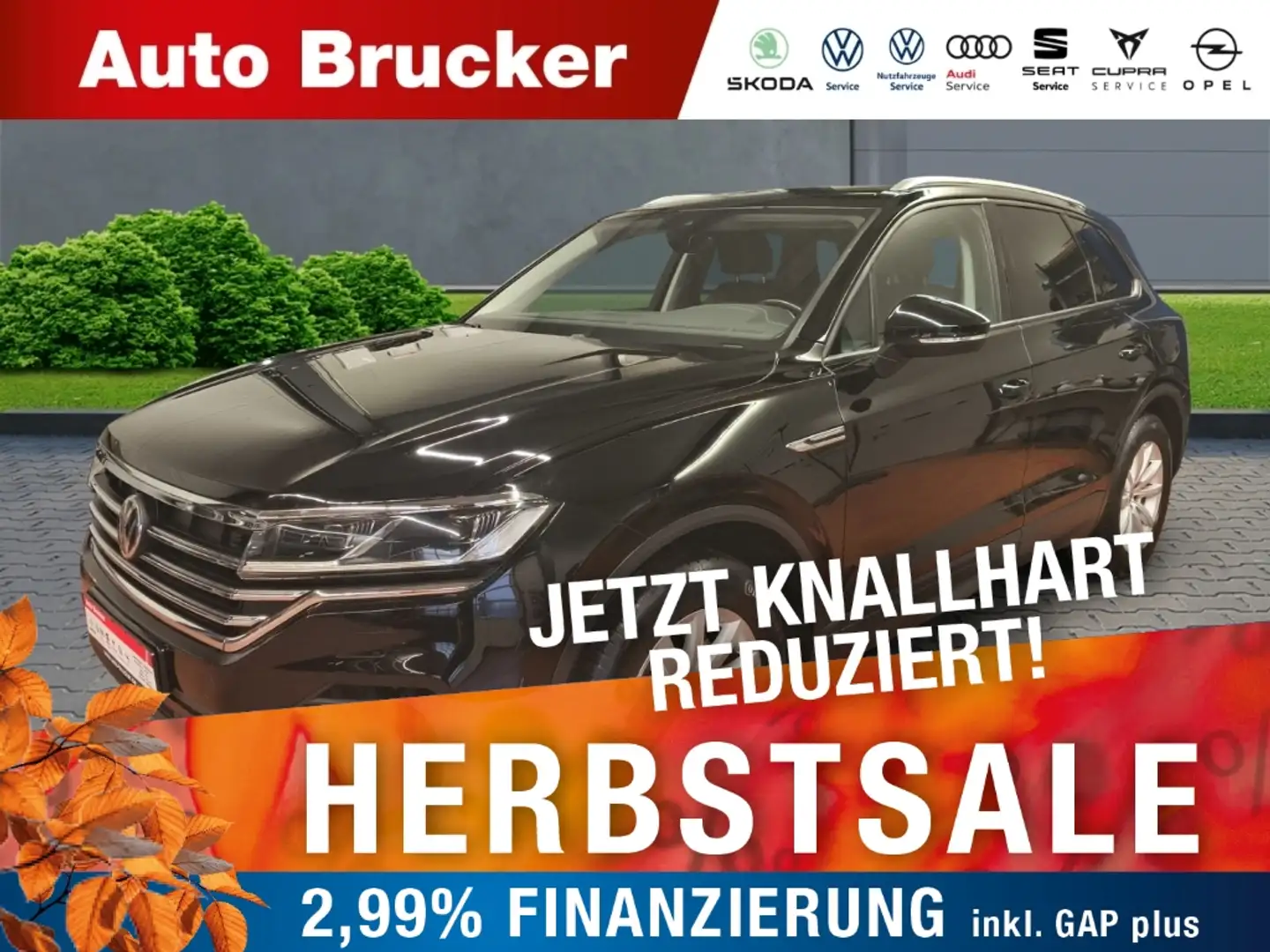 Volkswagen Touareg 4Motion 3.0 V6 TDI+Klimaautomatik+LED+Navi Schwarz - 1