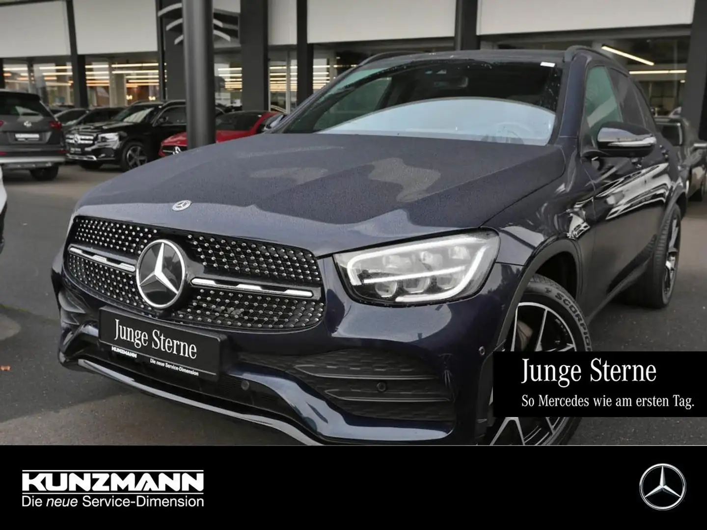 Mercedes-Benz GLC 400 d 4M AMG Night MBUXNavi+ Panorama 360° Blau - 1