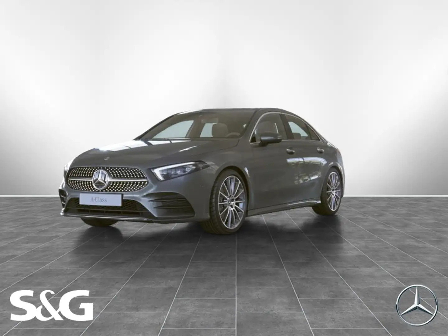 Mercedes-Benz A 250 e Limousine AMG KEYLESS+TEMPOMAT+CARPLAY Grau - 1