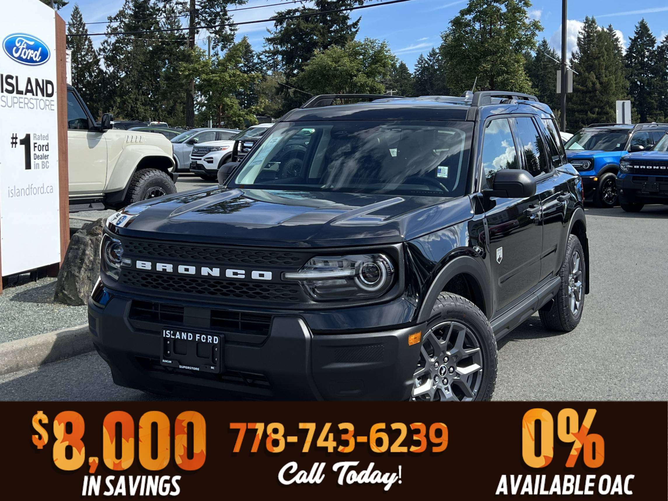 Black 2026 Ford Bronco Sport SUV / Crossover All-Wheel Drive 8-Speed Automatic