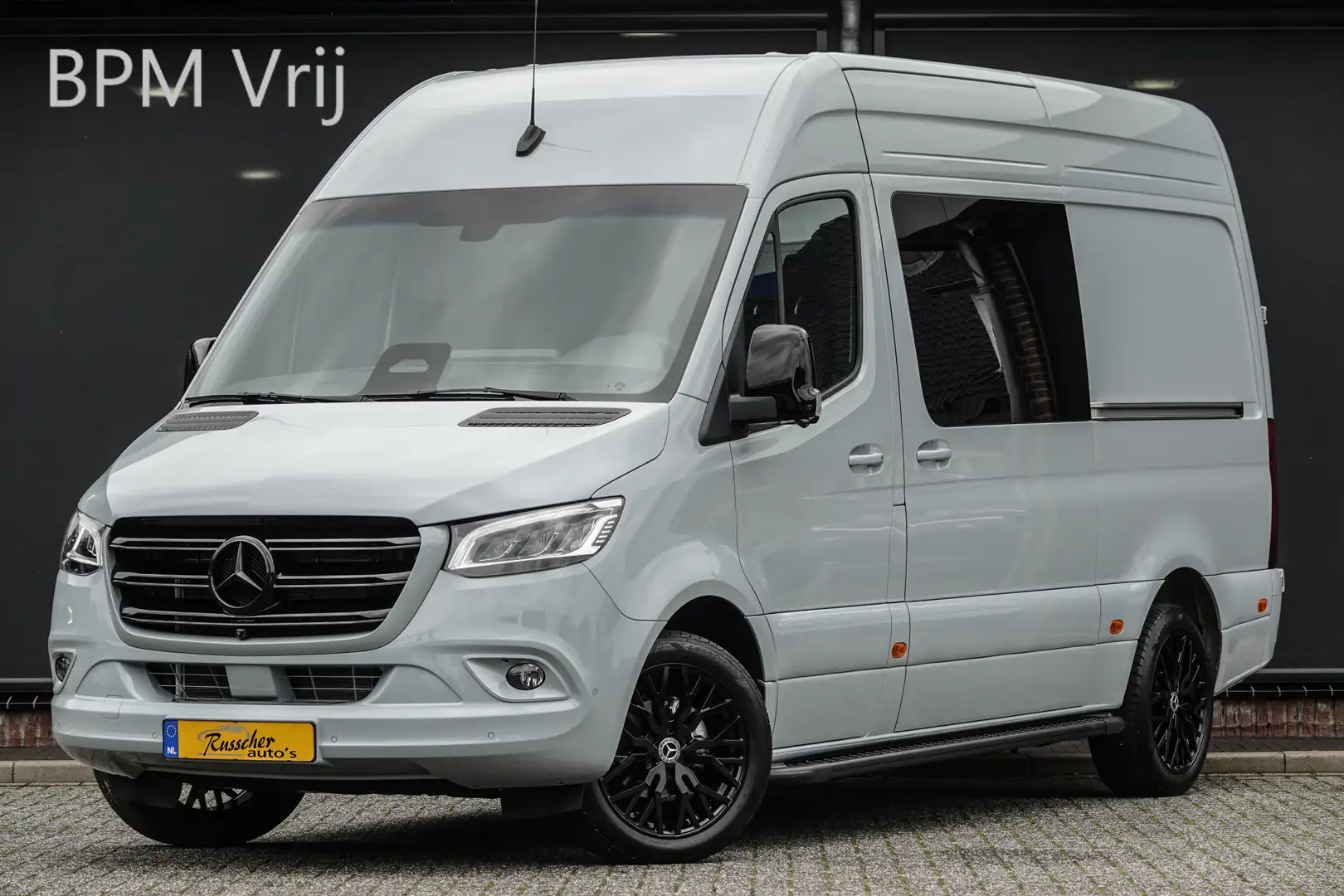 Mercedes-Benz Sprinter L2H2 319Cdi 190Pk 9G-Tronic | Dubbel Cabine | 5-Pe Grijs - 1