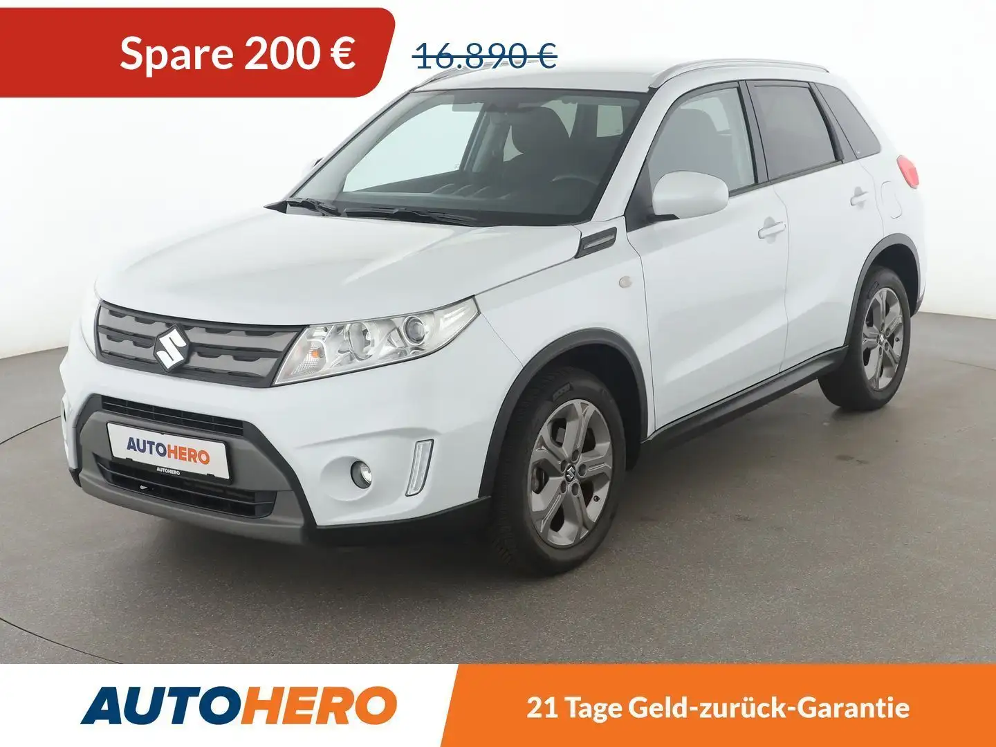 Suzuki Vitara 1.6 Comfort 4x2 Aut.*NAVI*TEMPO*CAM*SHZ* Weiß - 1
