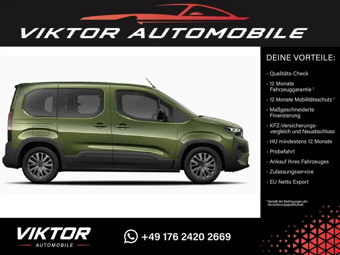 Peugeot Rifter 1.5 Diesel 130 L2 Automatik "ALLURE" BESTELLAKTION Grün - 2