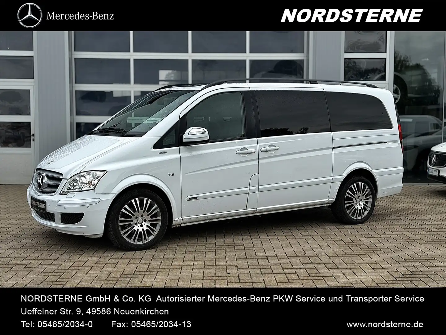 Mercedes-Benz Viano Viano 3.0 CDI Ambiente lang MEMORY+AHK+SHD+PANO Weiß - 1