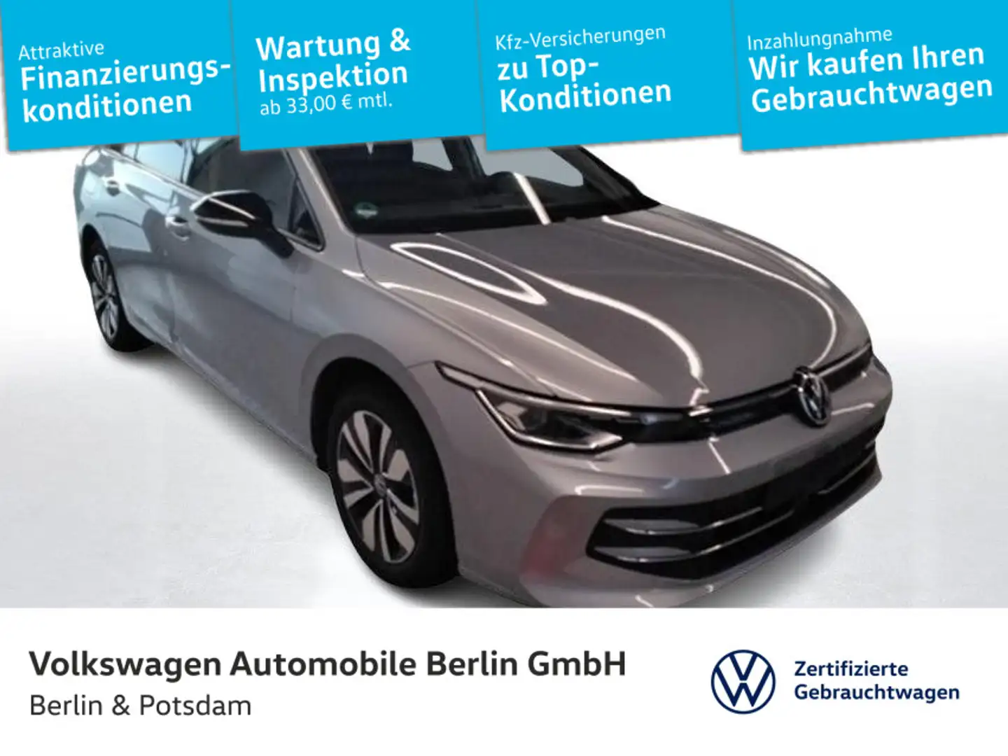 Volkswagen Golf Variant Golf VIII Variant 1.5 eTSI Goal DSG Navi ACC LED Silber - 1