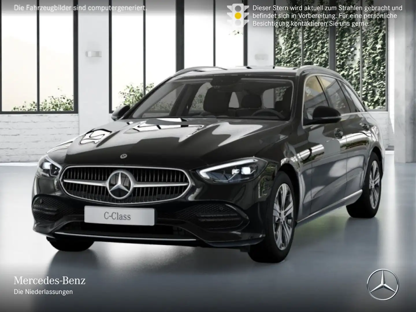Mercedes-Benz C 300 e T AVANTG+LED+KAMERA+TOTW+KEYLESS+9G Schwarz - 2