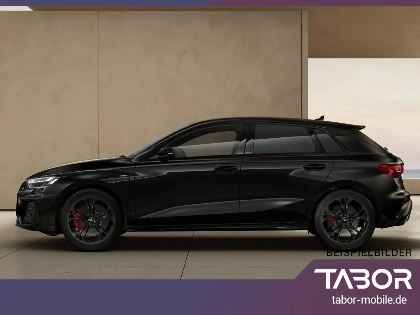 Audi A3 Sportback TFSI e 272 2xS line Leder Nav 18Z Schwarz - 2