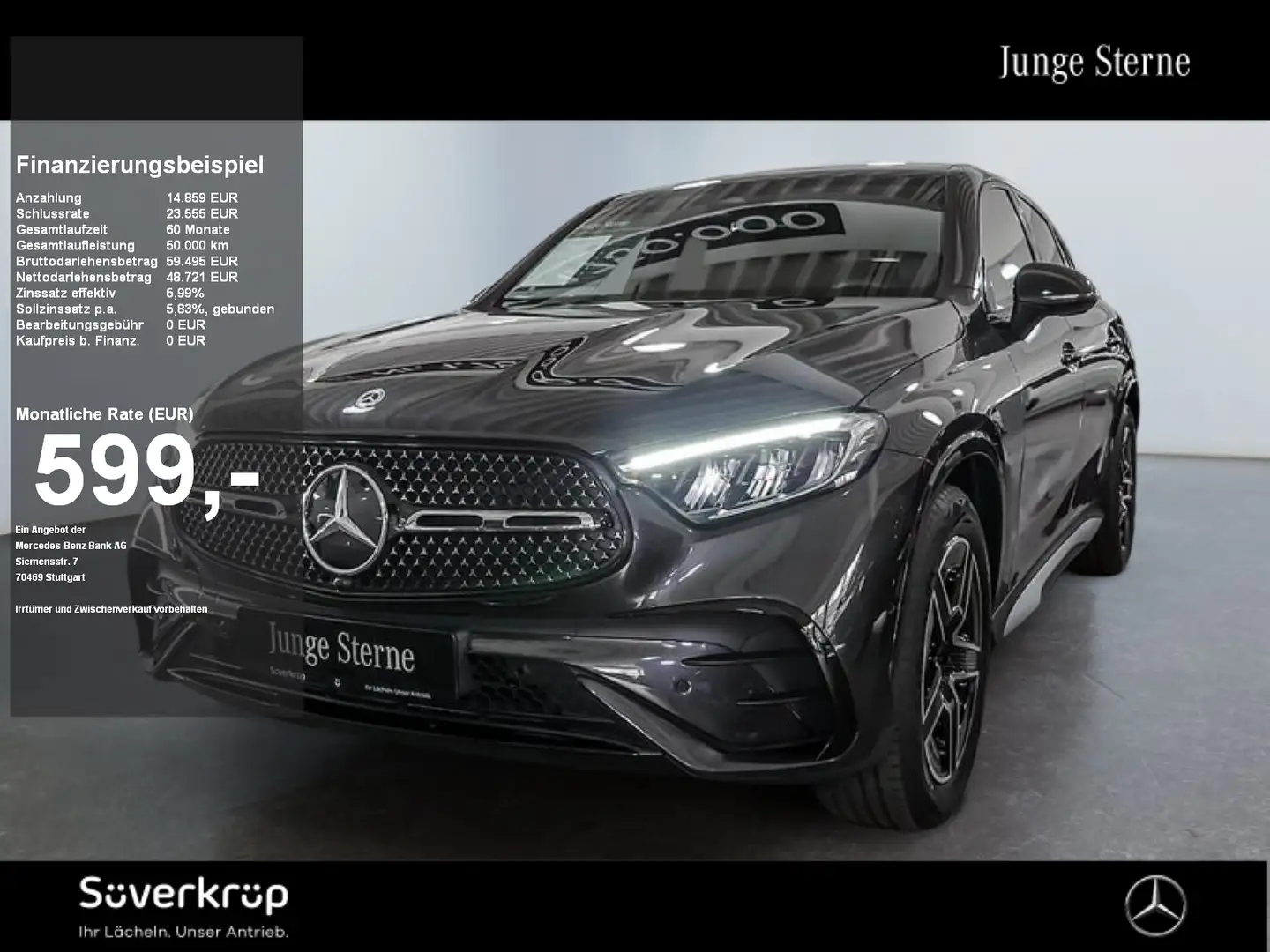 Mercedes-Benz GLC 300 4M Coupé , AMG NIGHT KAMERA SPUR PANO Grijs - 1