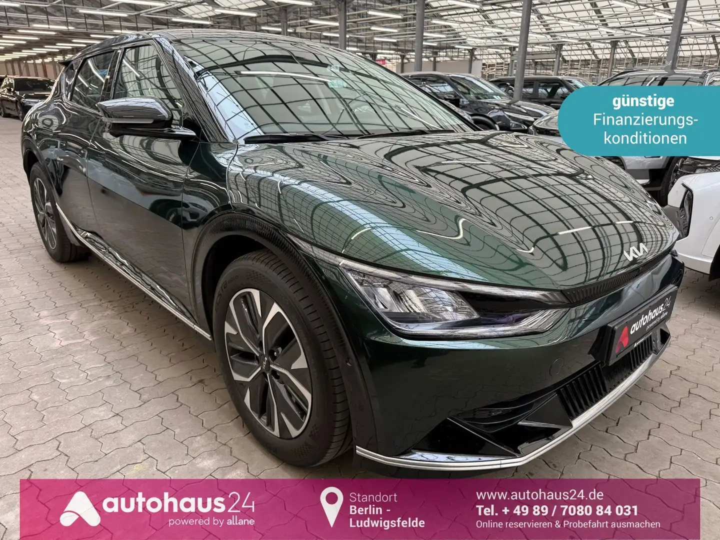 Kia EV6 Elektro 77,4 kWh 2WD ACC|LED|Navi|Kamera Grün - 1