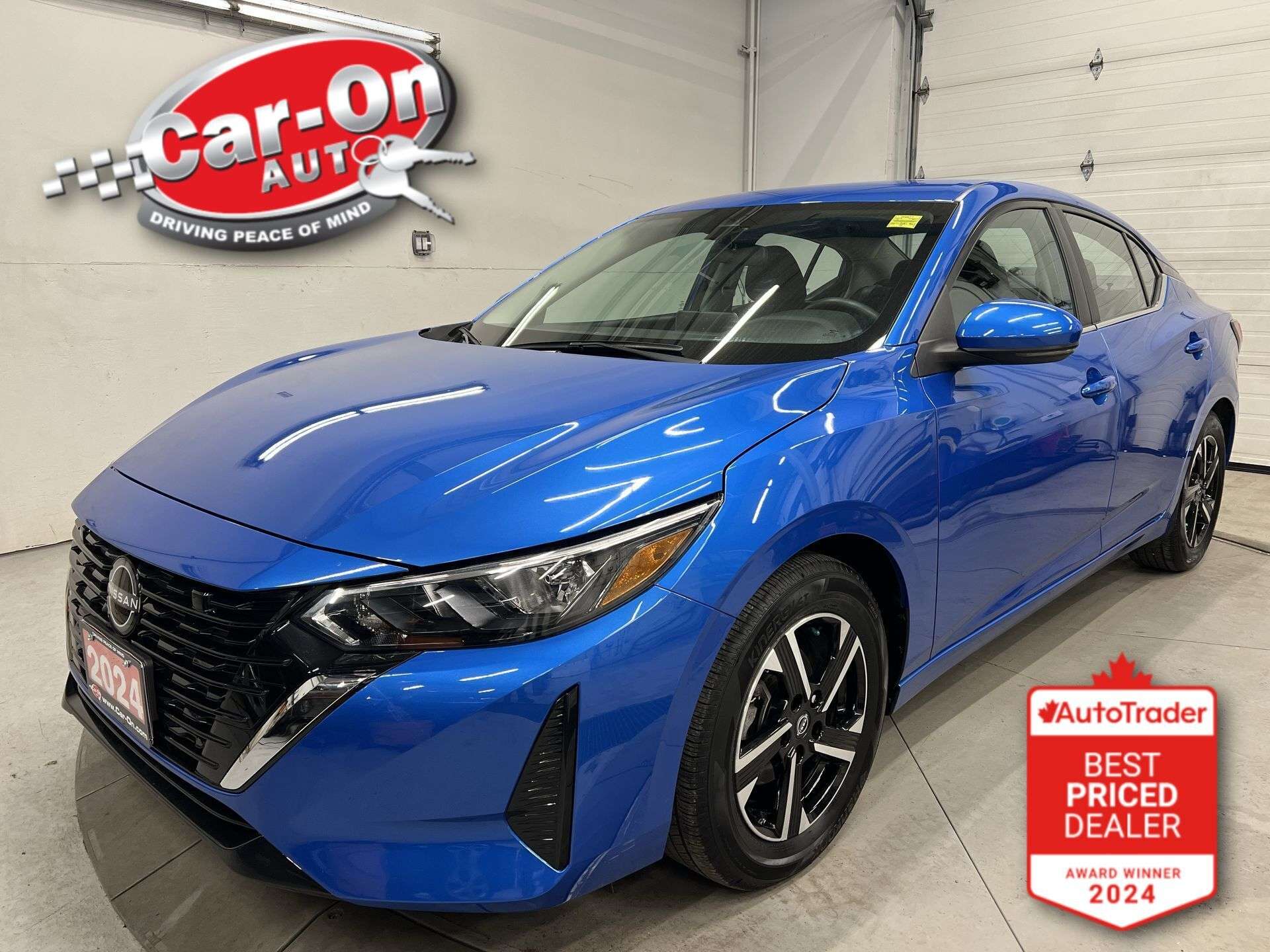 Blue 2024 Nissan Sentra SV FWD Sedan Front-Wheel Drive Automatic