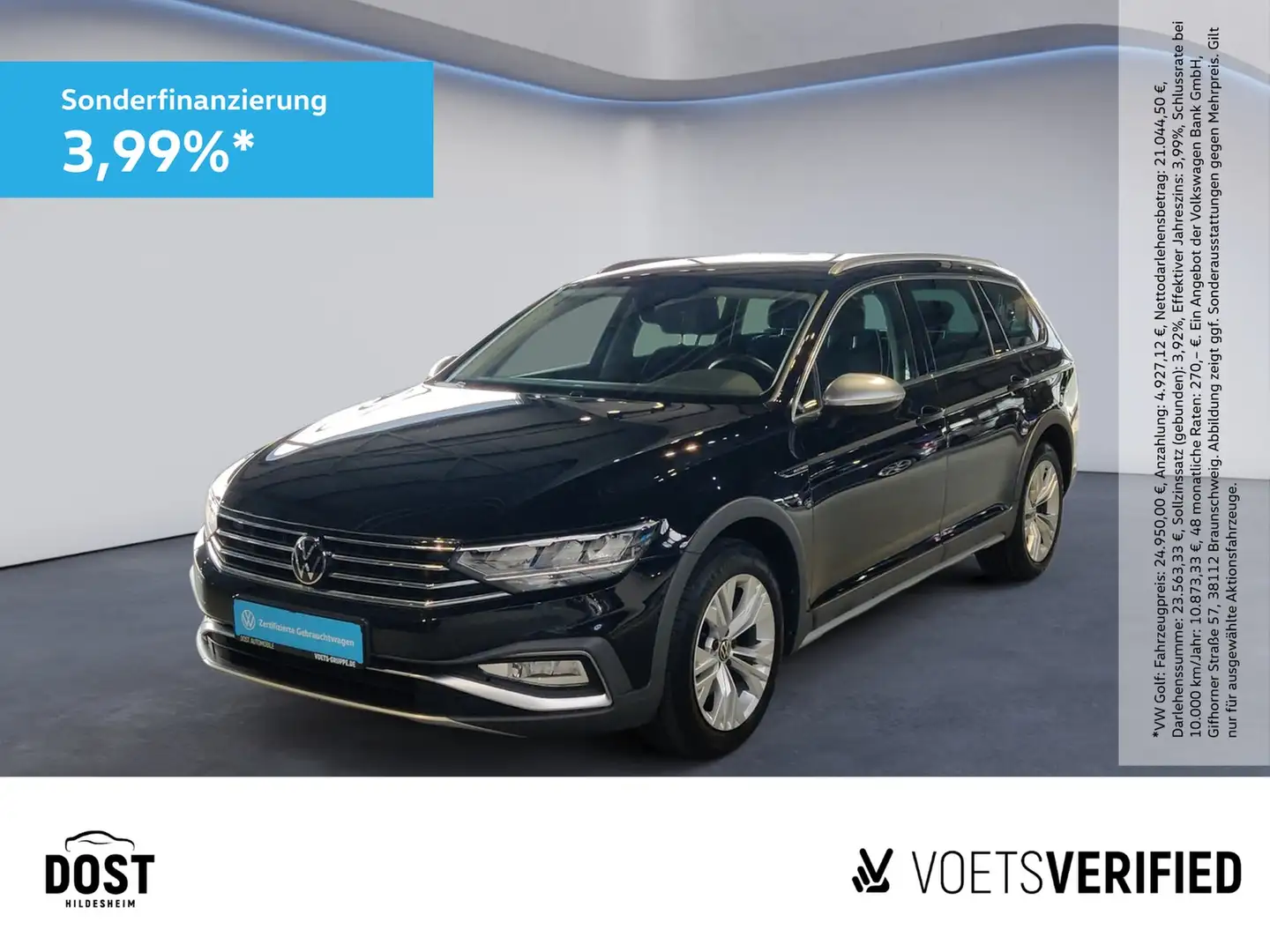 Volkswagen Passat Alltrack 2.0 TDI DSG KEYLESS+LED+NAVI Schwarz - 1
