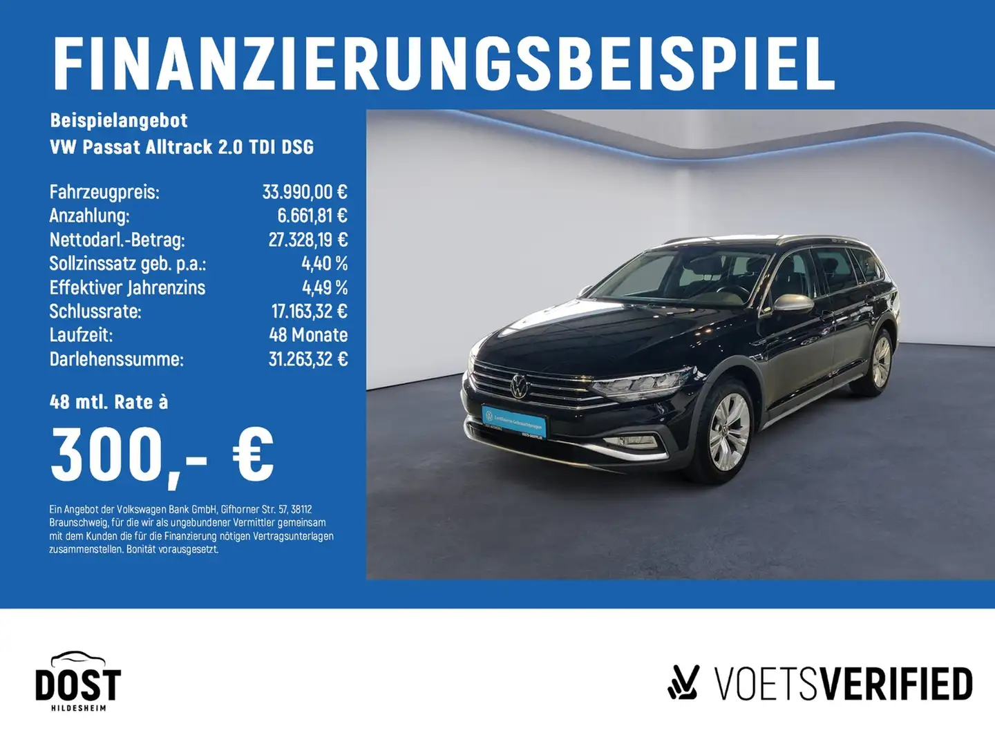 Volkswagen Passat Alltrack 2.0 TDI DSG KEYLESS+LED+NAVI Schwarz - 2