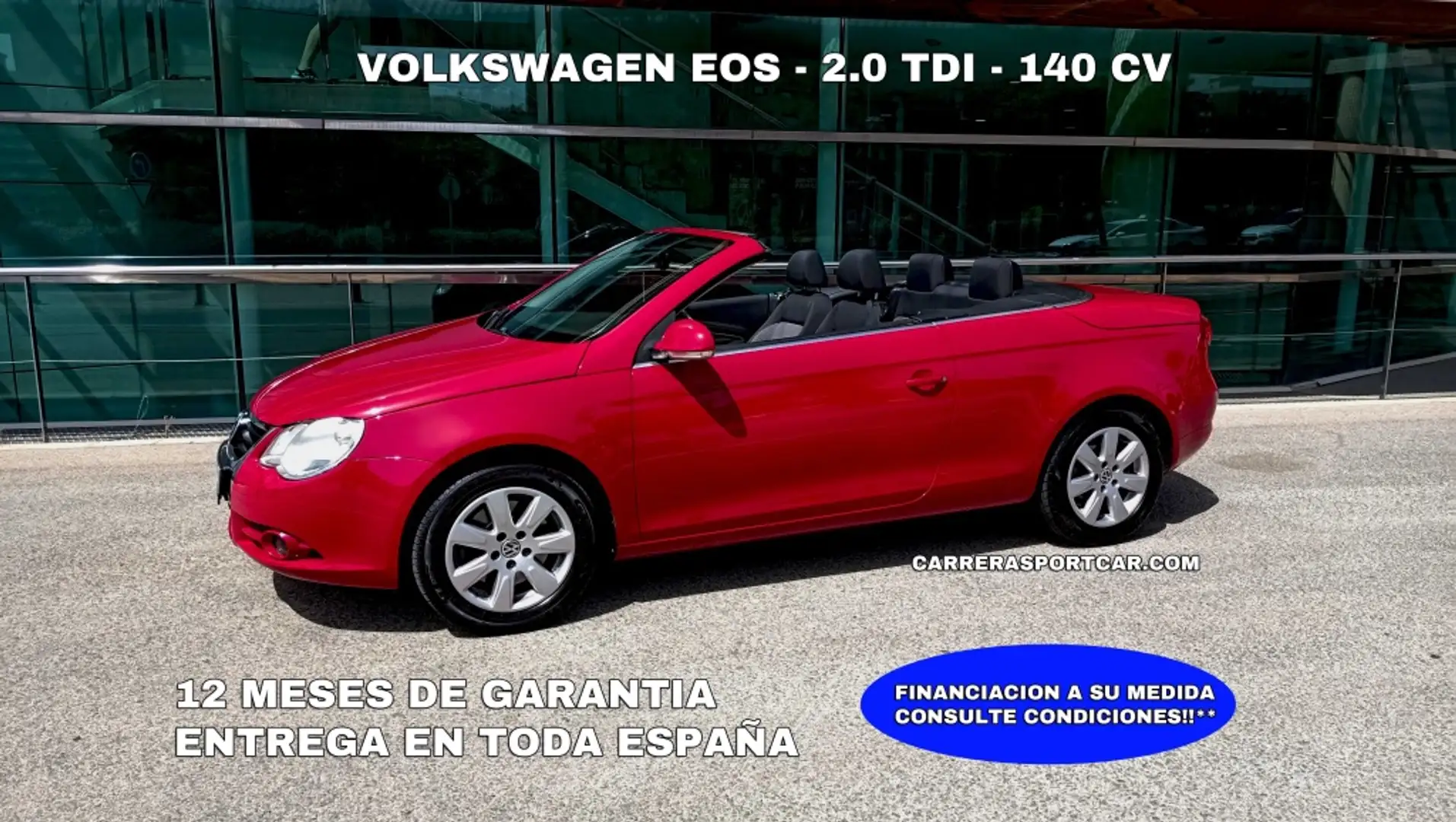 Volkswagen Eos 2.0TDI DPF Czerwony - 1