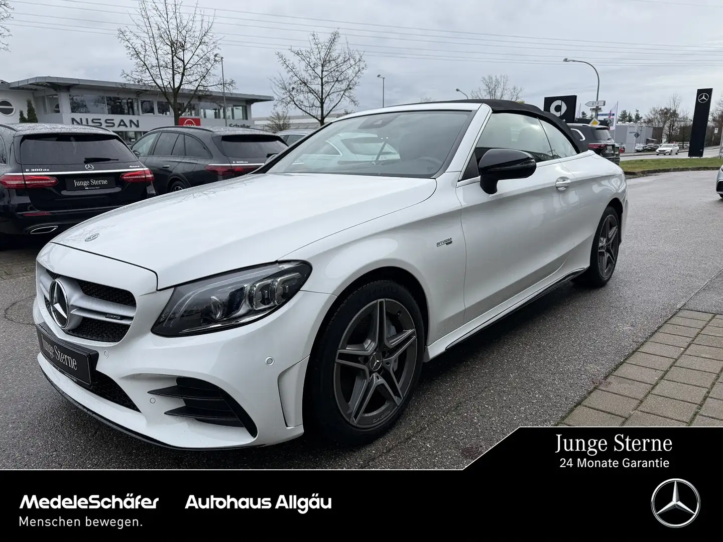 Mercedes-Benz C 43 AMG C 43 AMG 4M Cabrio MultiLED Night Ambi KeylGo Park Weiß - 1