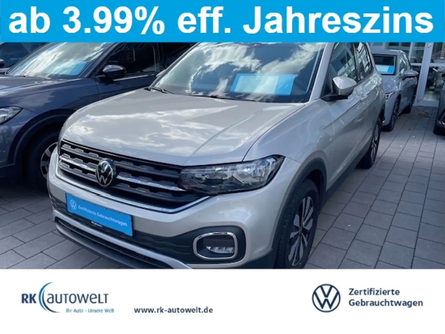Volkswagen T-Cross Move 1.0 TSI Navi ACC Apple CarPlay Android Auto 2 Silber - 1